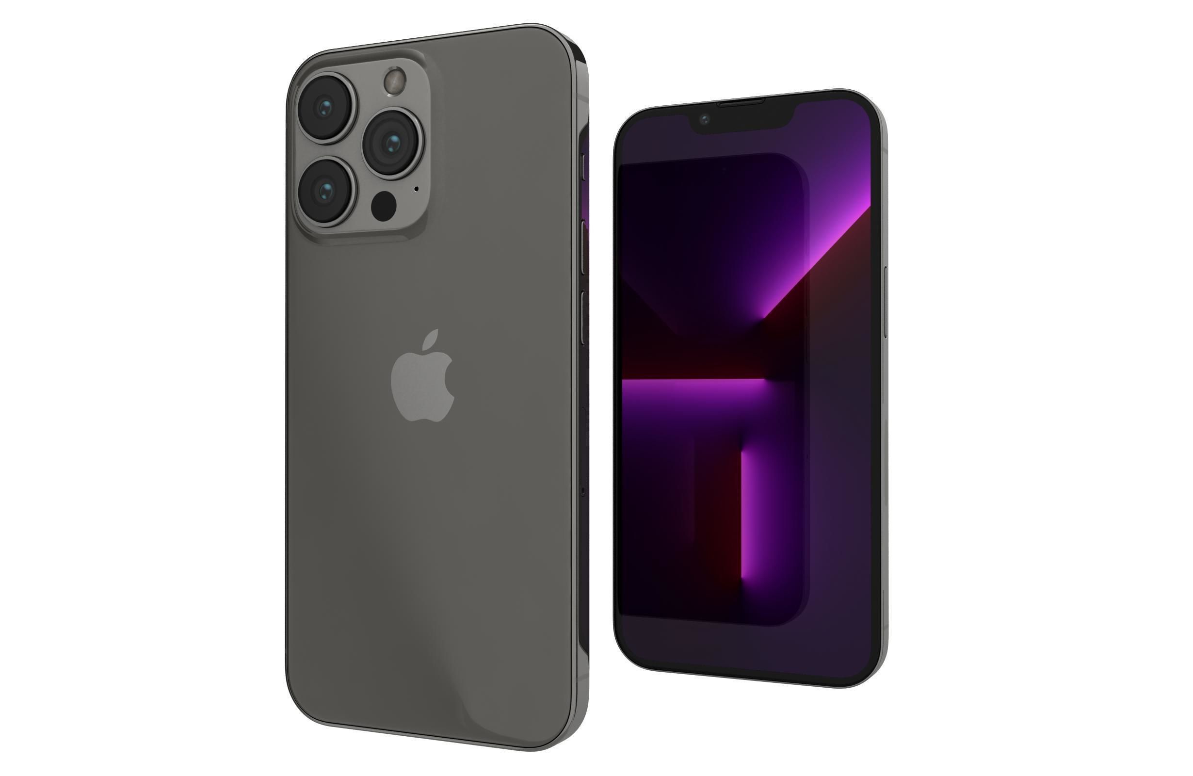 Apple iPhone 13 Pro Max Graphite 3D model_7
