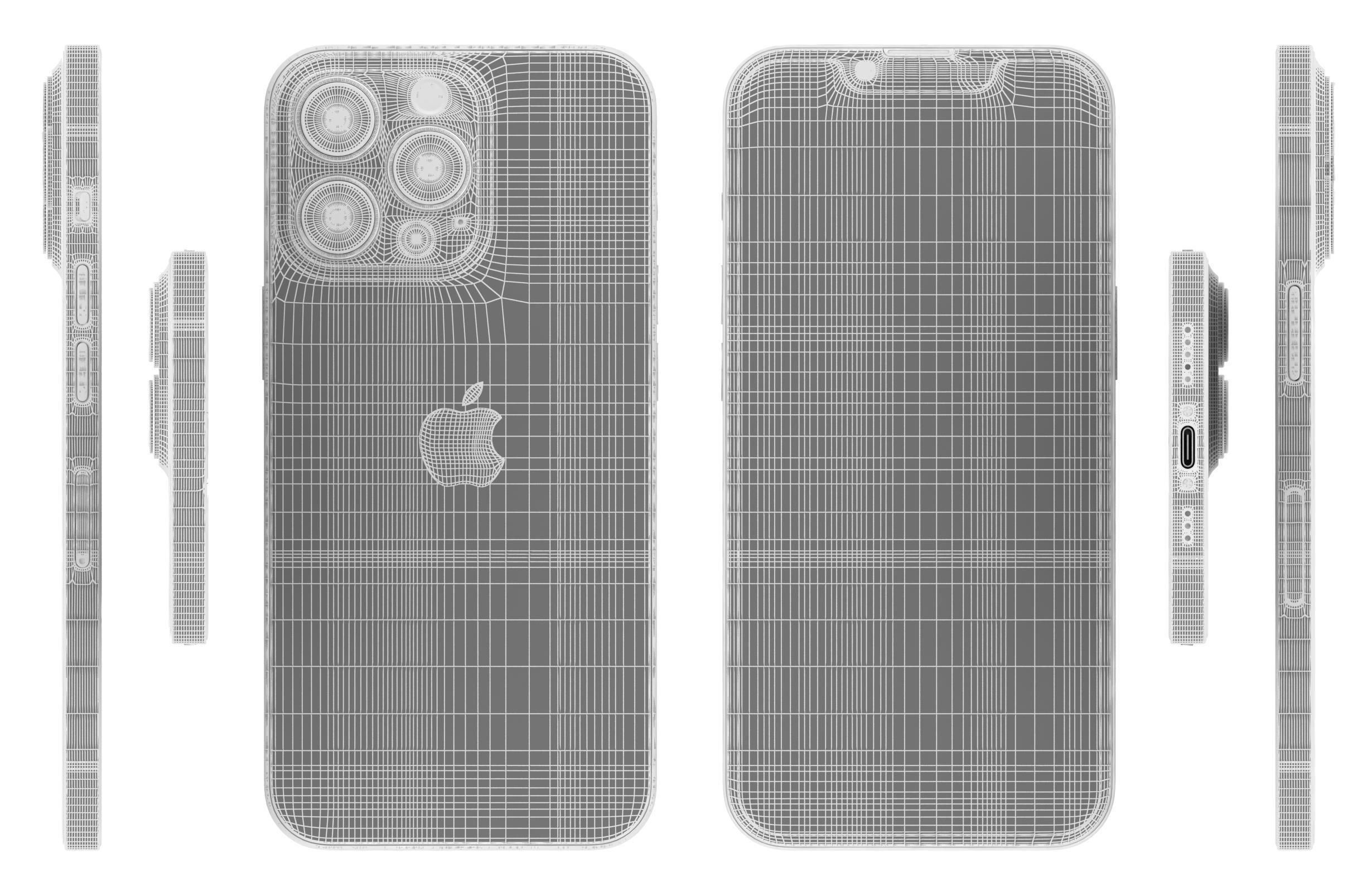 Apple iPhone 13 Pro Max Graphite 3D model_17