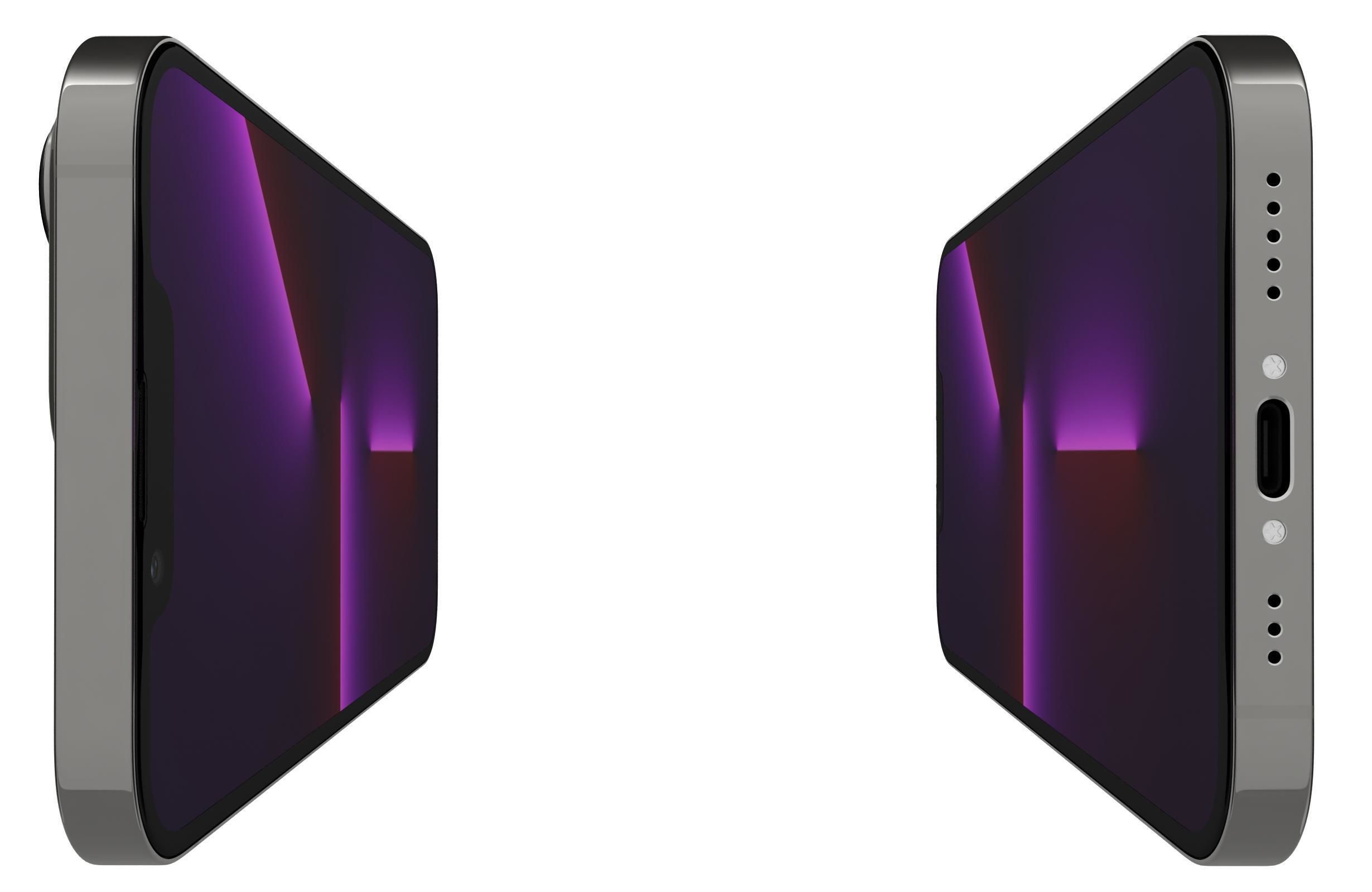 Apple iPhone 13 Pro Max Graphite 3D model_9