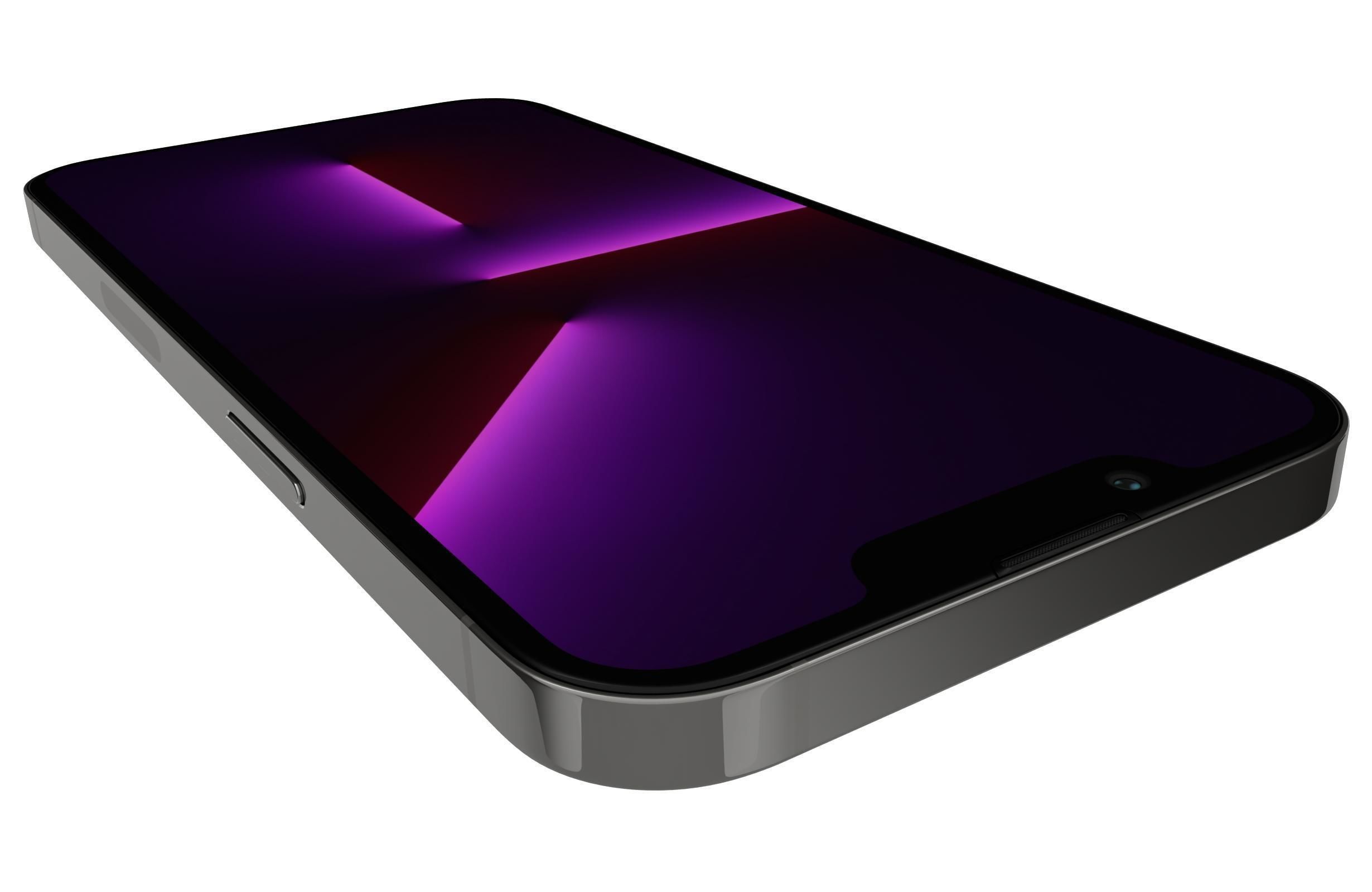 Apple iPhone 13 Pro Max Graphite 3D model_13