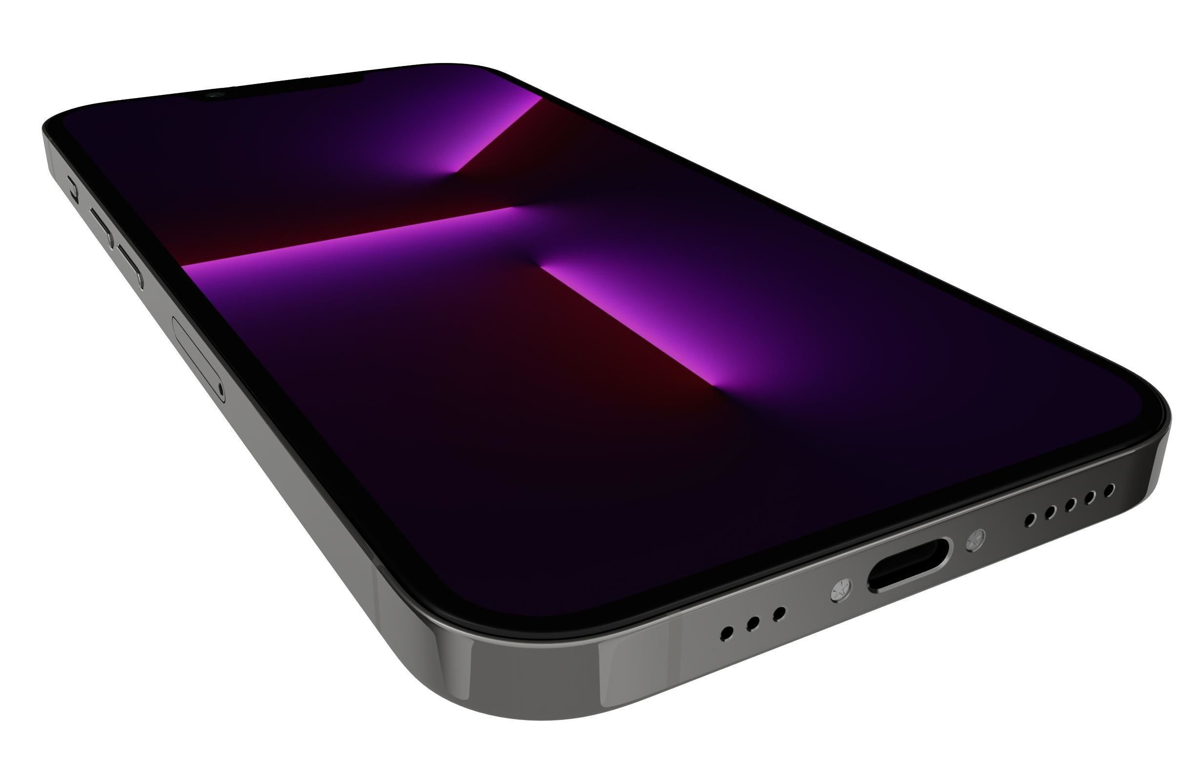 Apple iPhone 13 Pro Max Graphite 3D model_12