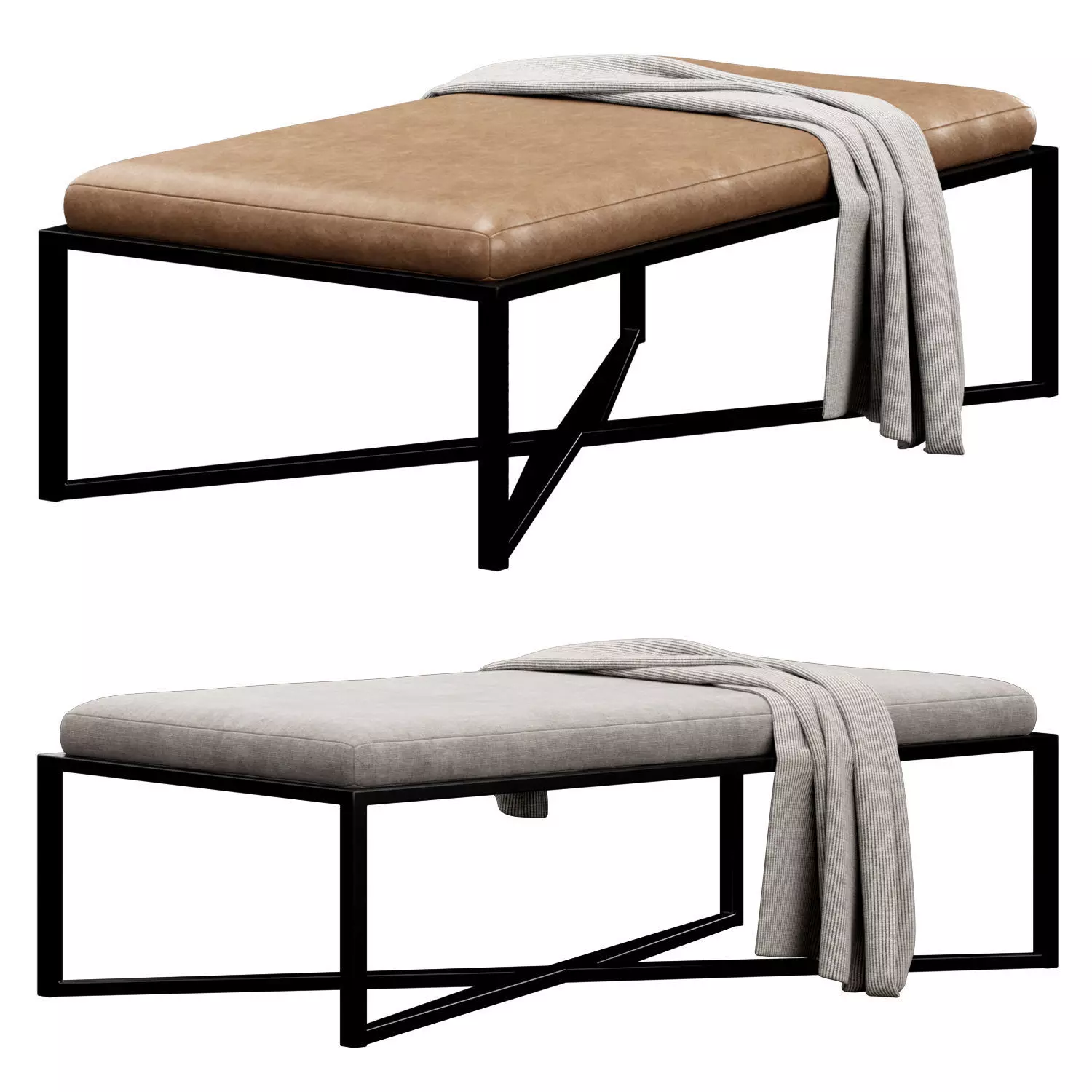 Four hands Nadia coffee table 3D model_0