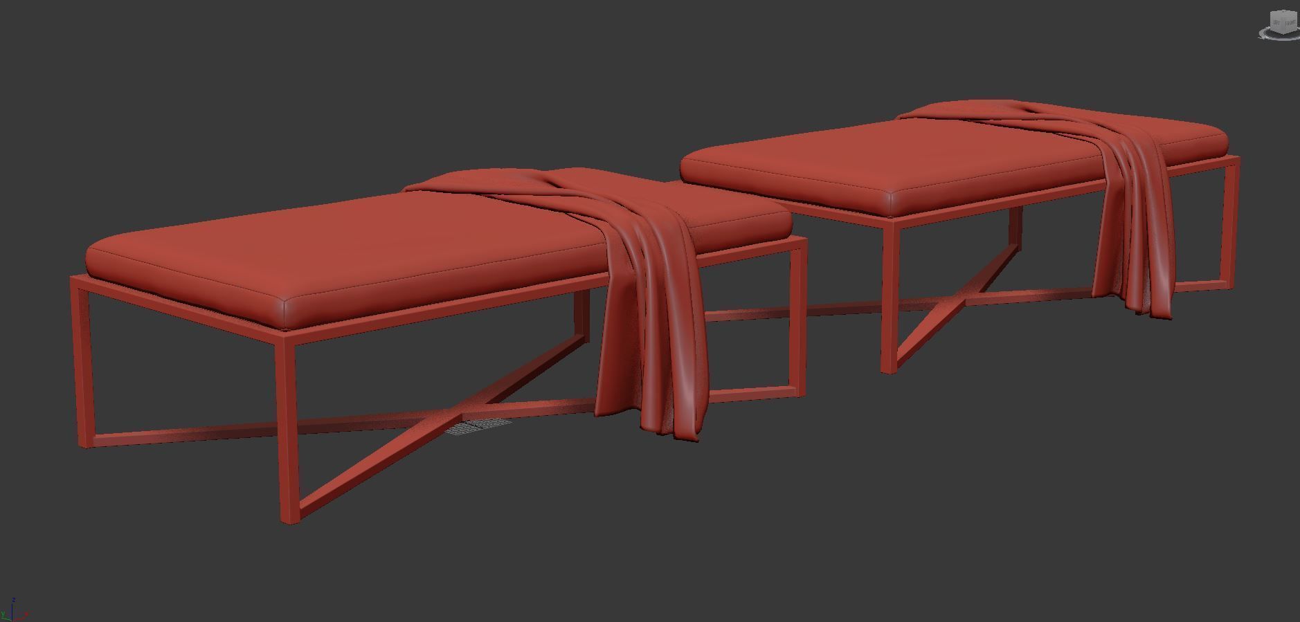 Four hands Nadia coffee table 3D model_8