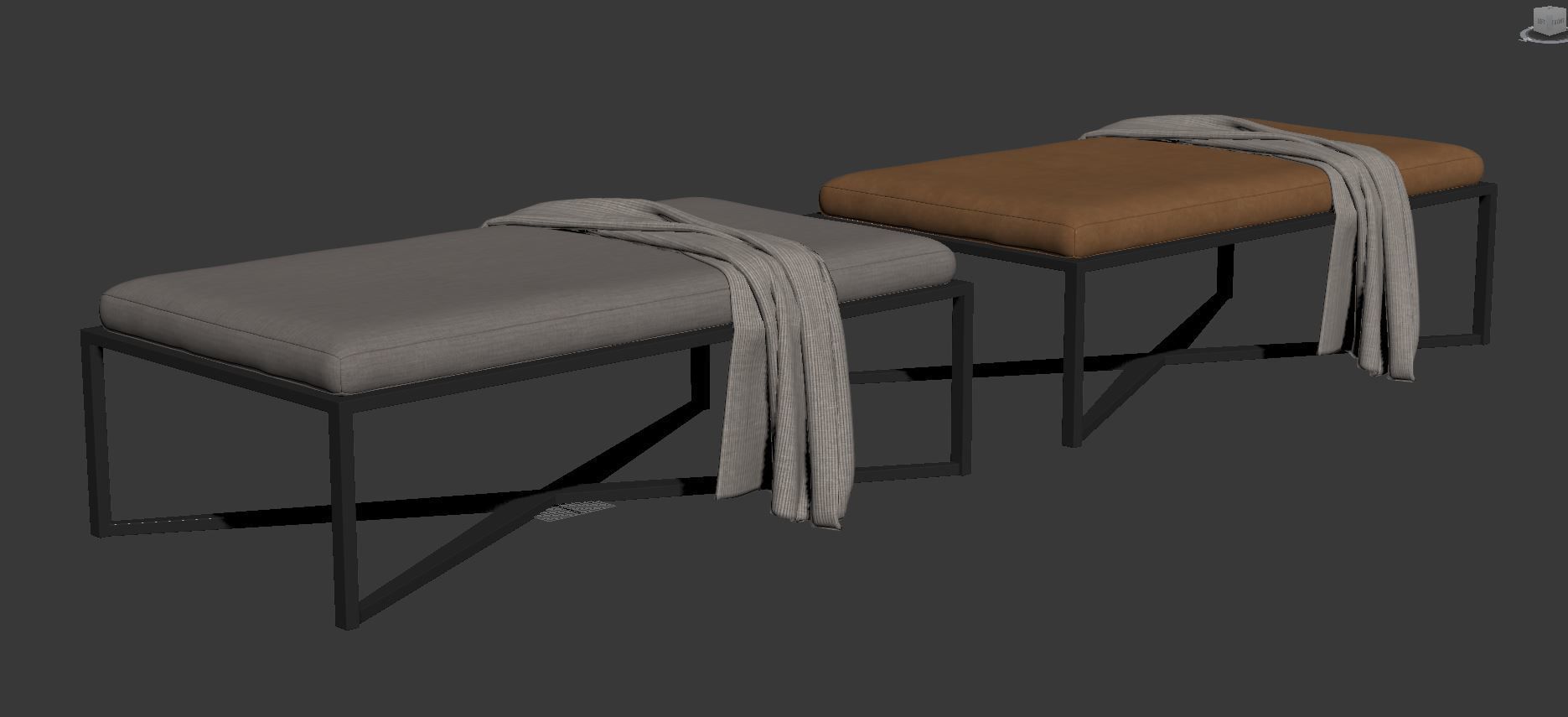 Four hands Nadia coffee table 3D model_6