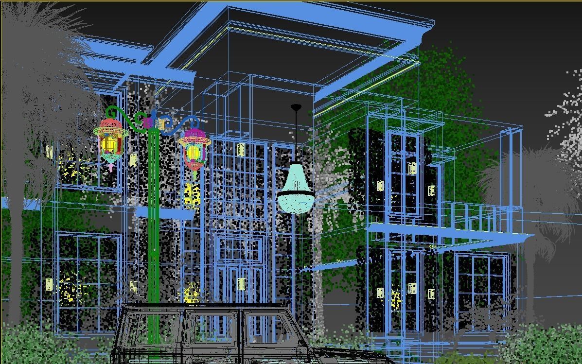 Classic Villa 3D model_6