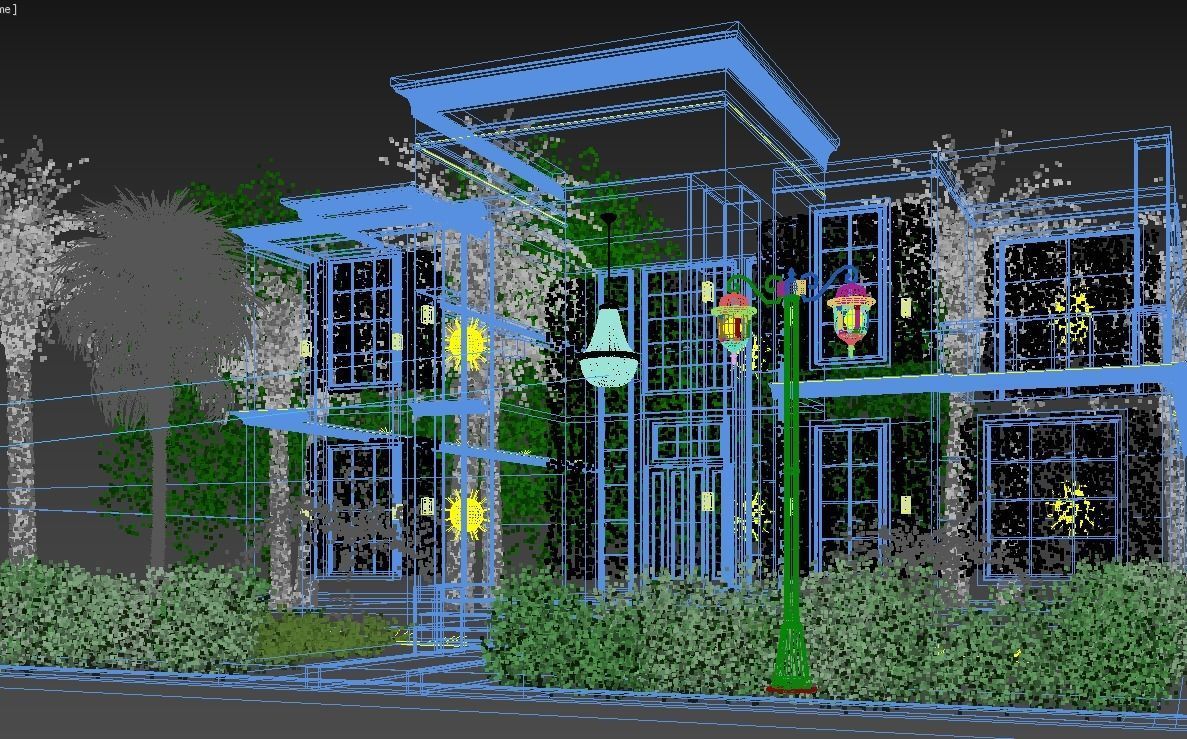 Classic Villa 3D model_8