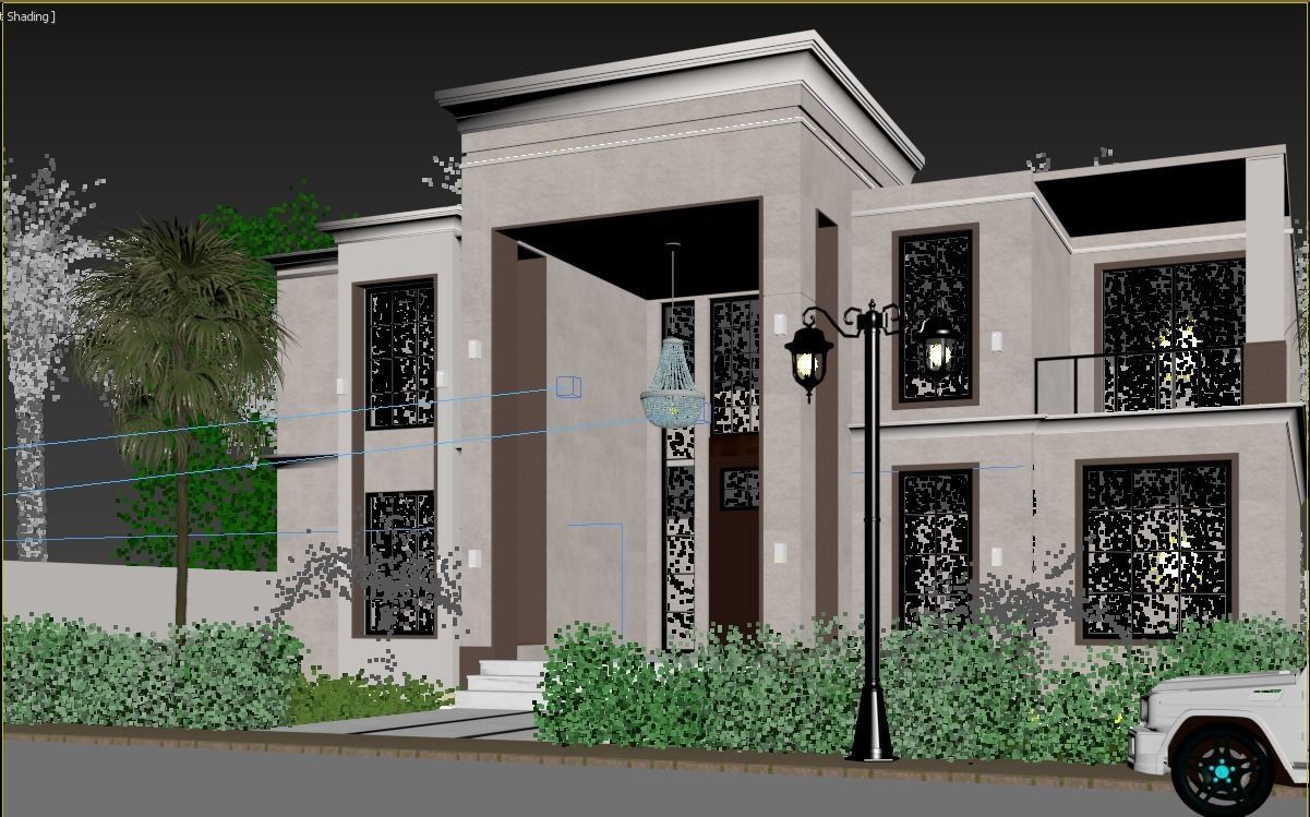 Classic Villa 3D model_4