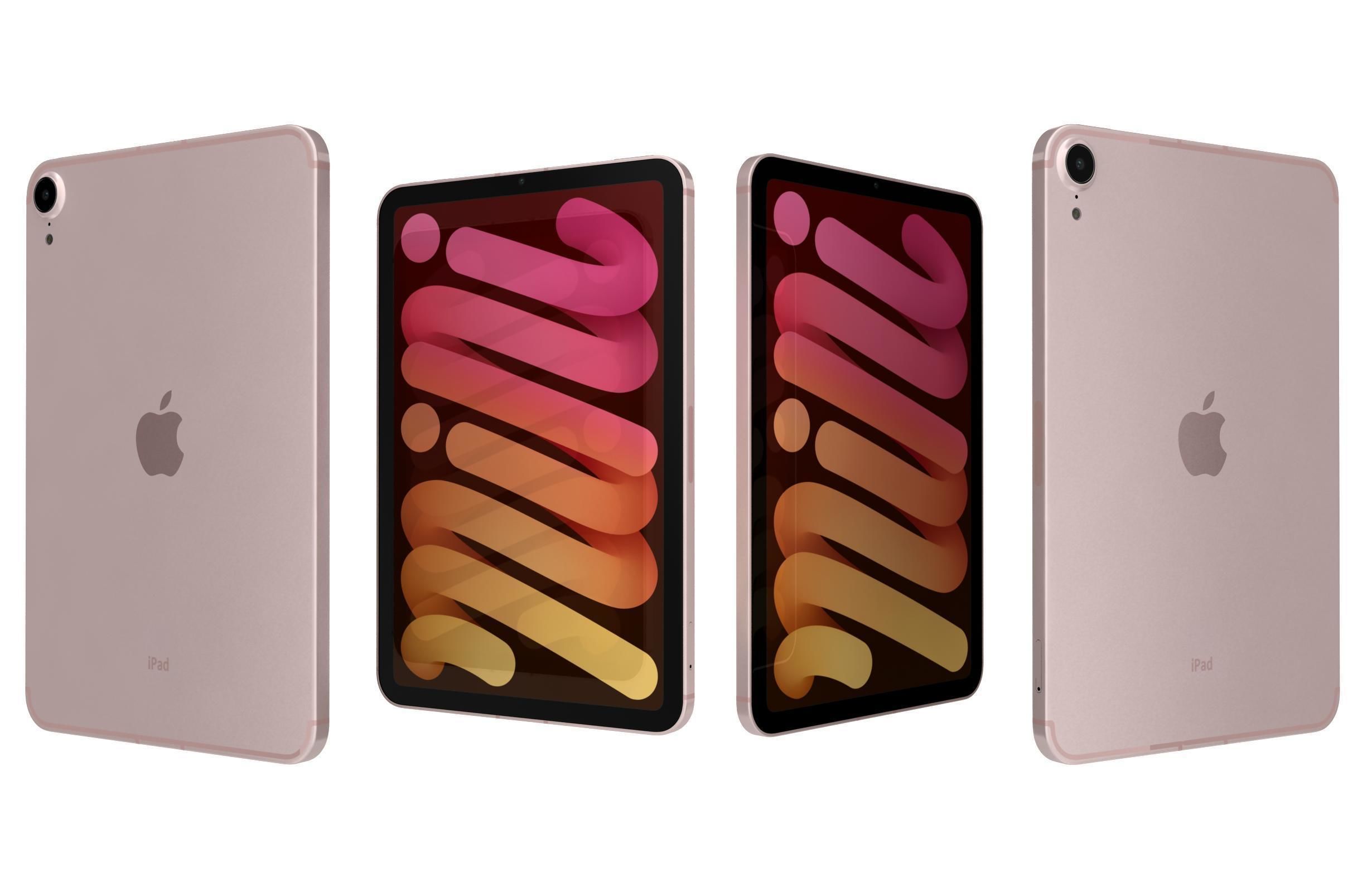 Apple iPad 10 2 2021 9th Gen Pink 3D model_3