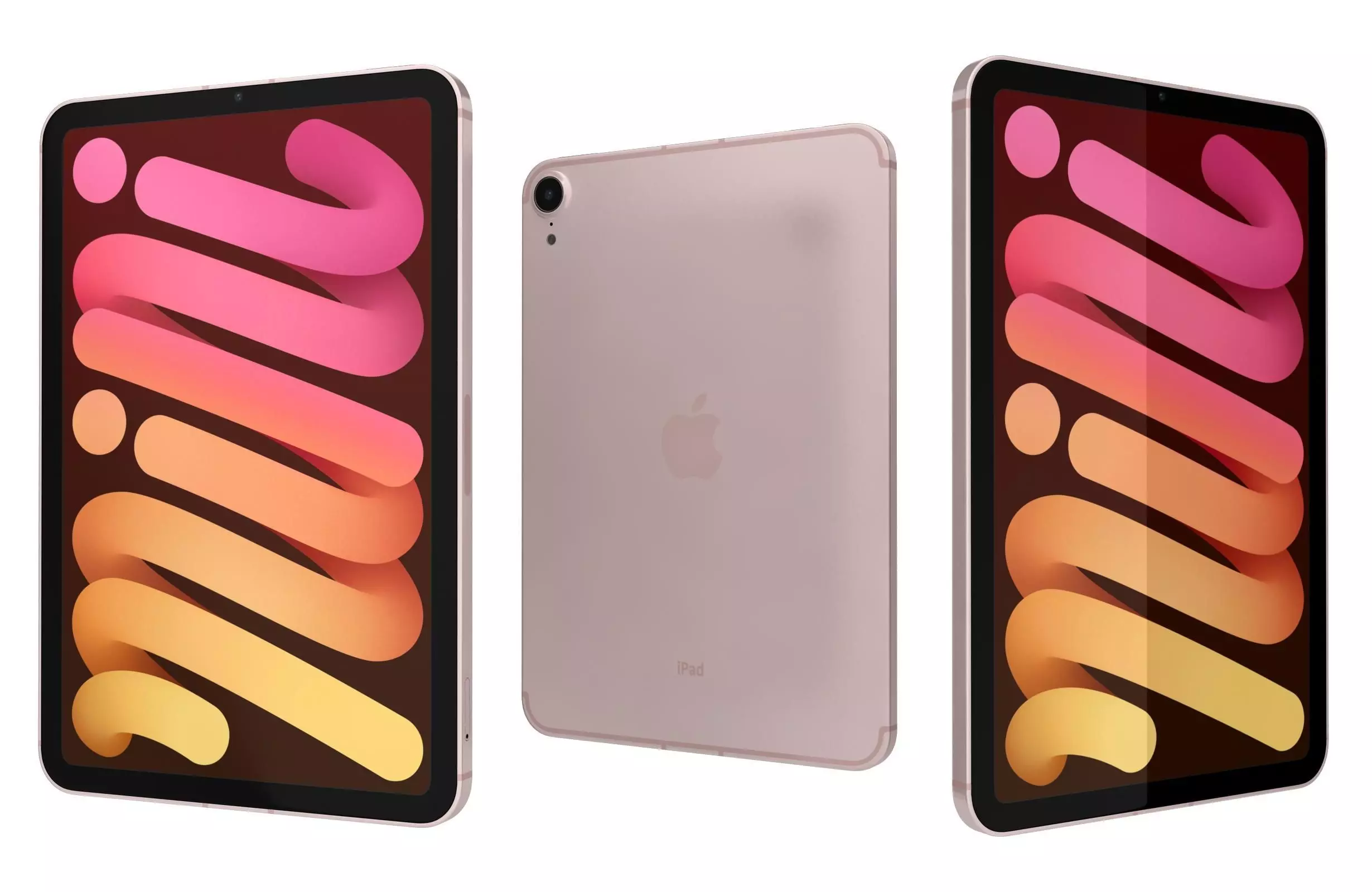 Apple iPad 10 2 2021 9th Gen Pink 3D model_0