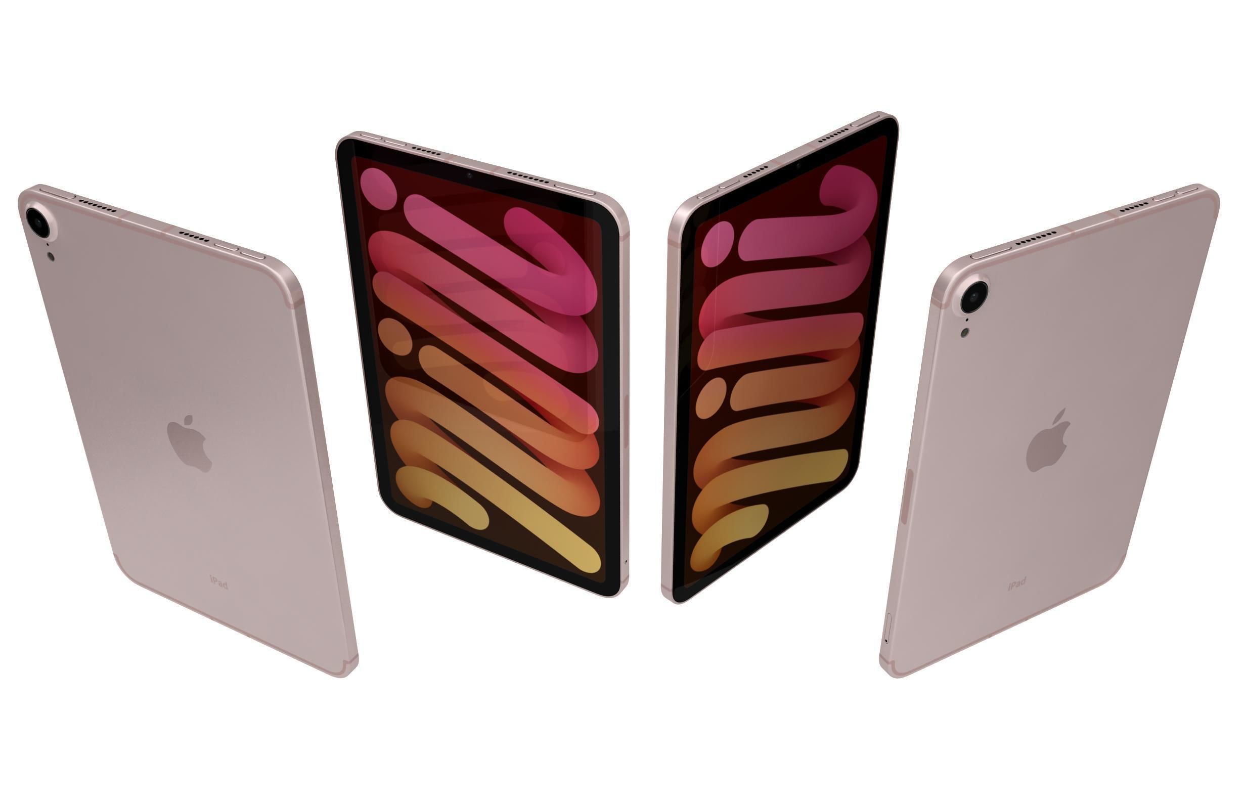 Apple iPad 10 2 2021 9th Gen Pink 3D model_4