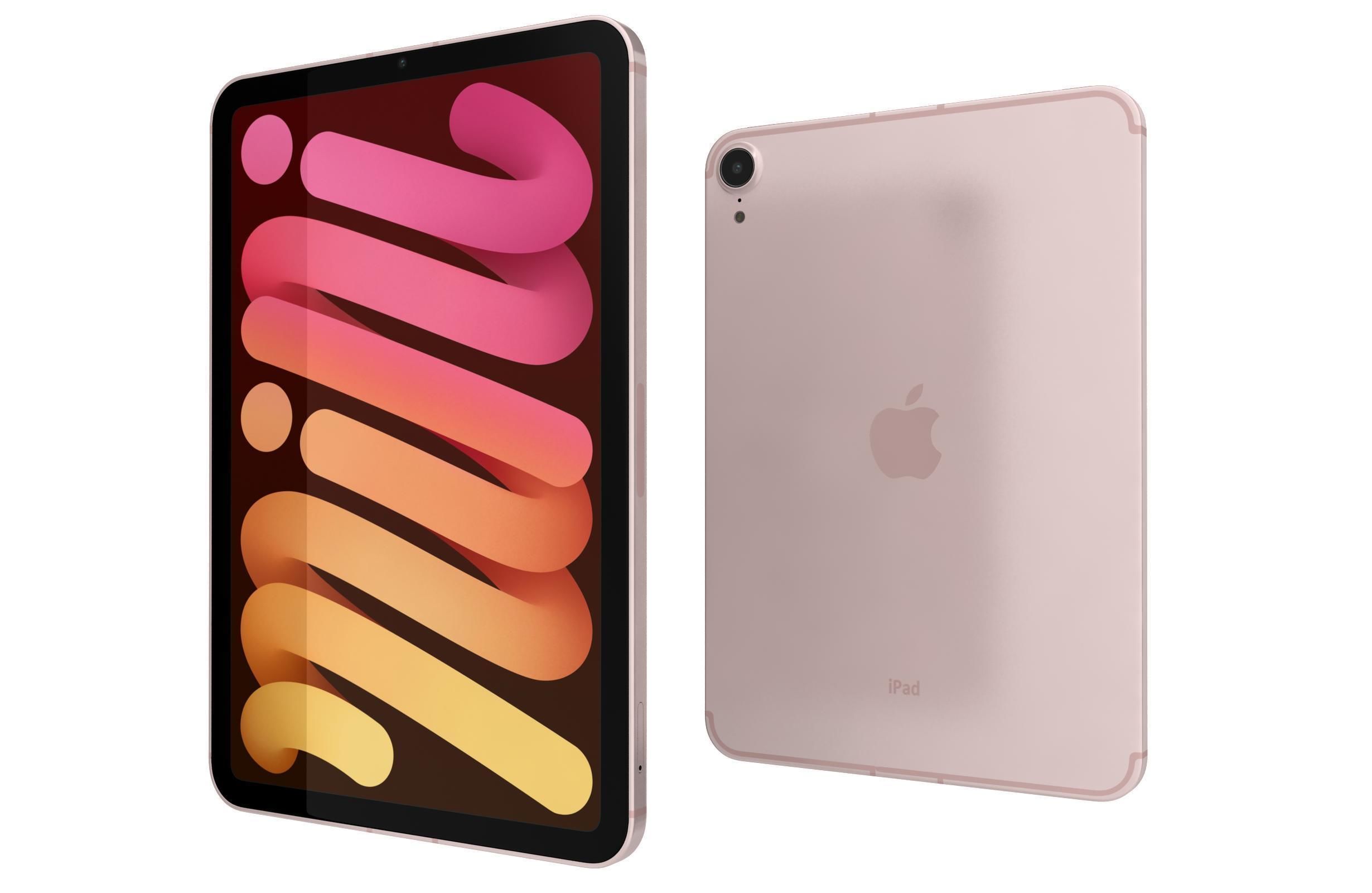 Apple iPad 10 2 2021 9th Gen Pink 3D model_6