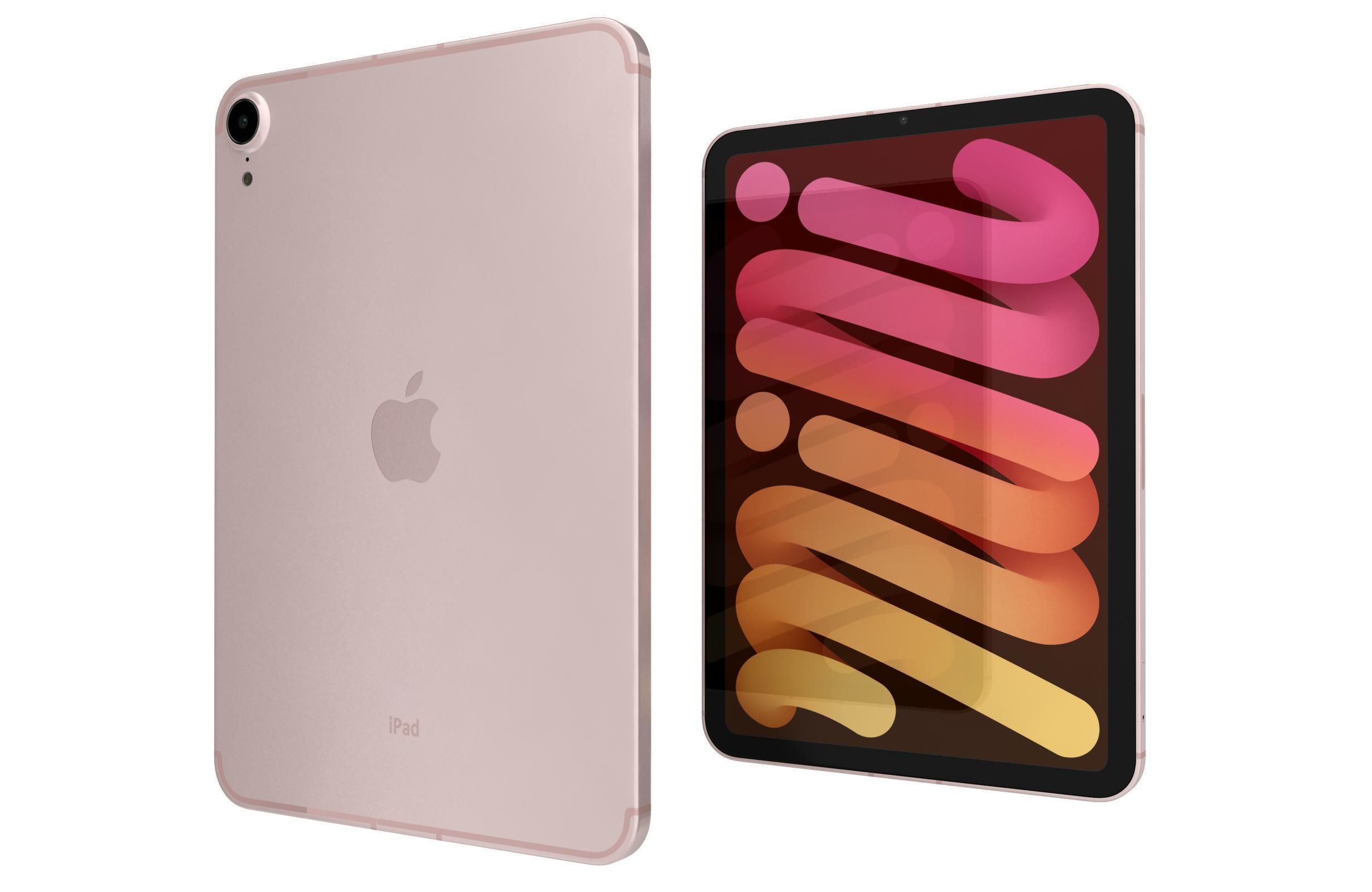 Apple iPad 10 2 2021 9th Gen Pink 3D model_7