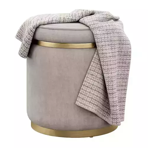 Velvet Stasia Stool 3D model