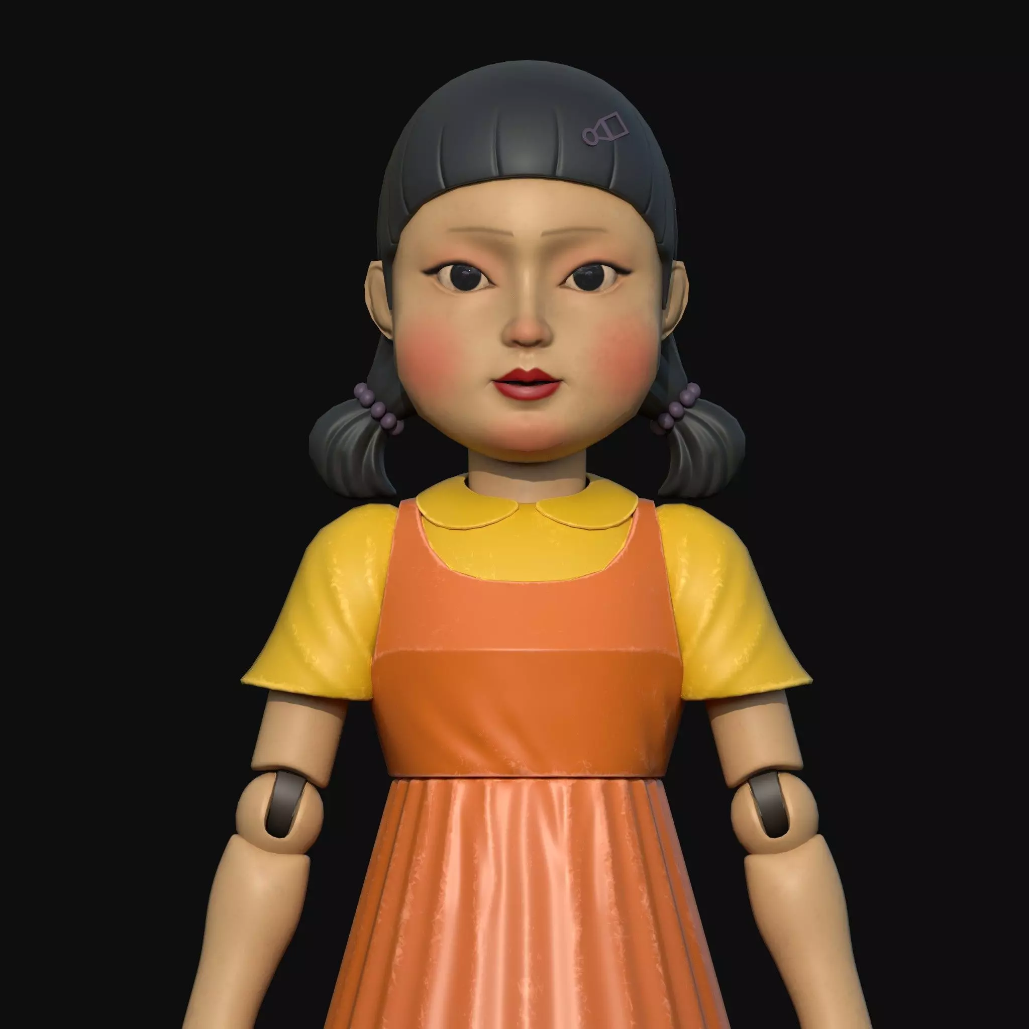 Squid Game Netflix Fan Art Low-poly 3D model_0