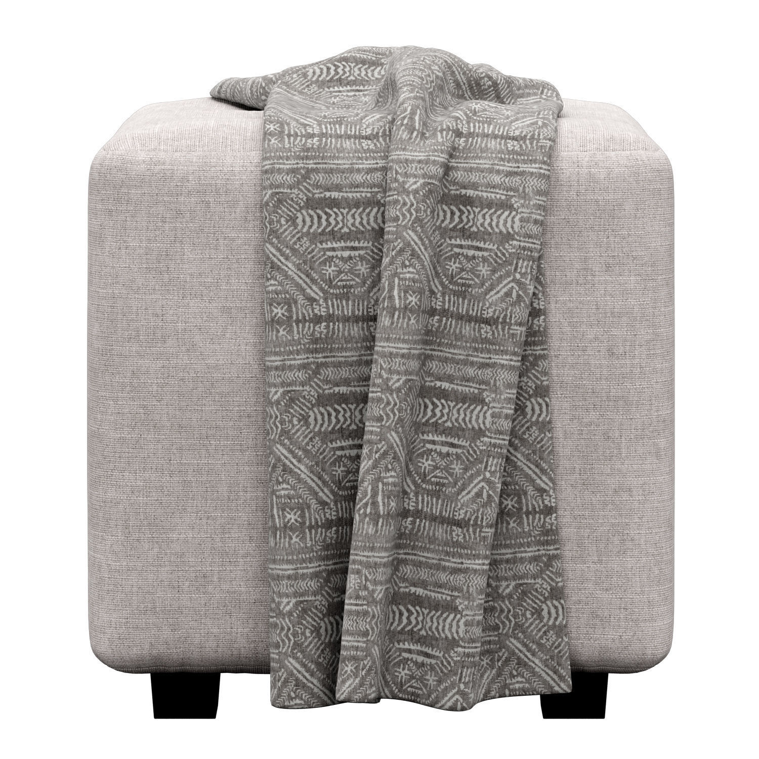 Square Cube Ottoman By Latitude Run 3D model_4