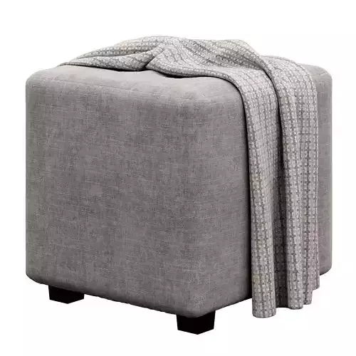 Square Cube Ottoman By Latitude Run 3D model