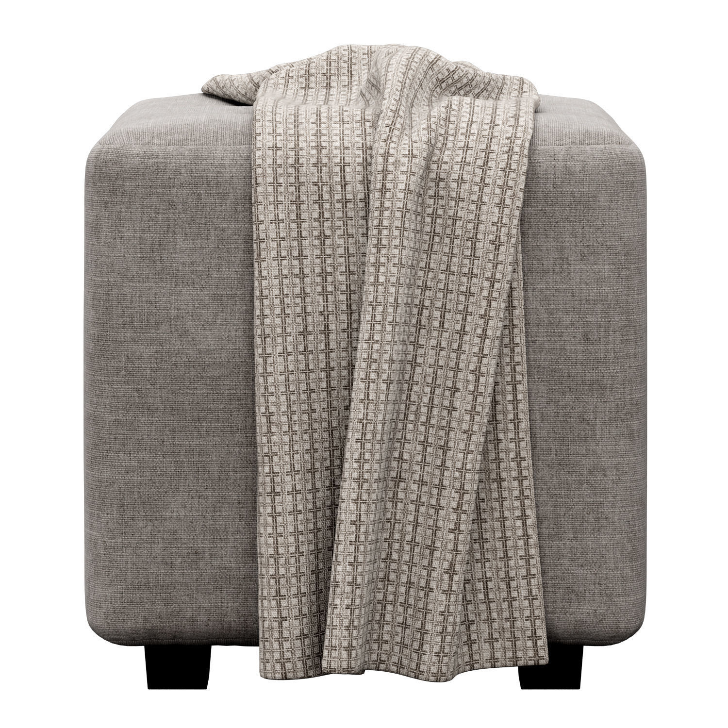 Square Cube Ottoman By Latitude Run 3D model_3