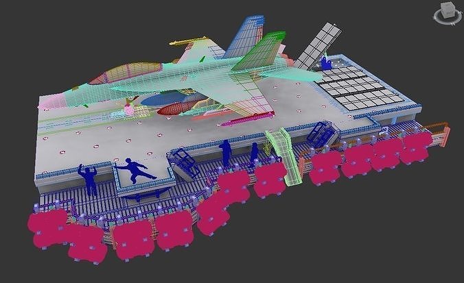 72 scale catapult 4 carrier base  3D model