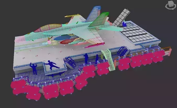 72 scale catapult 4 carrier base  3D model