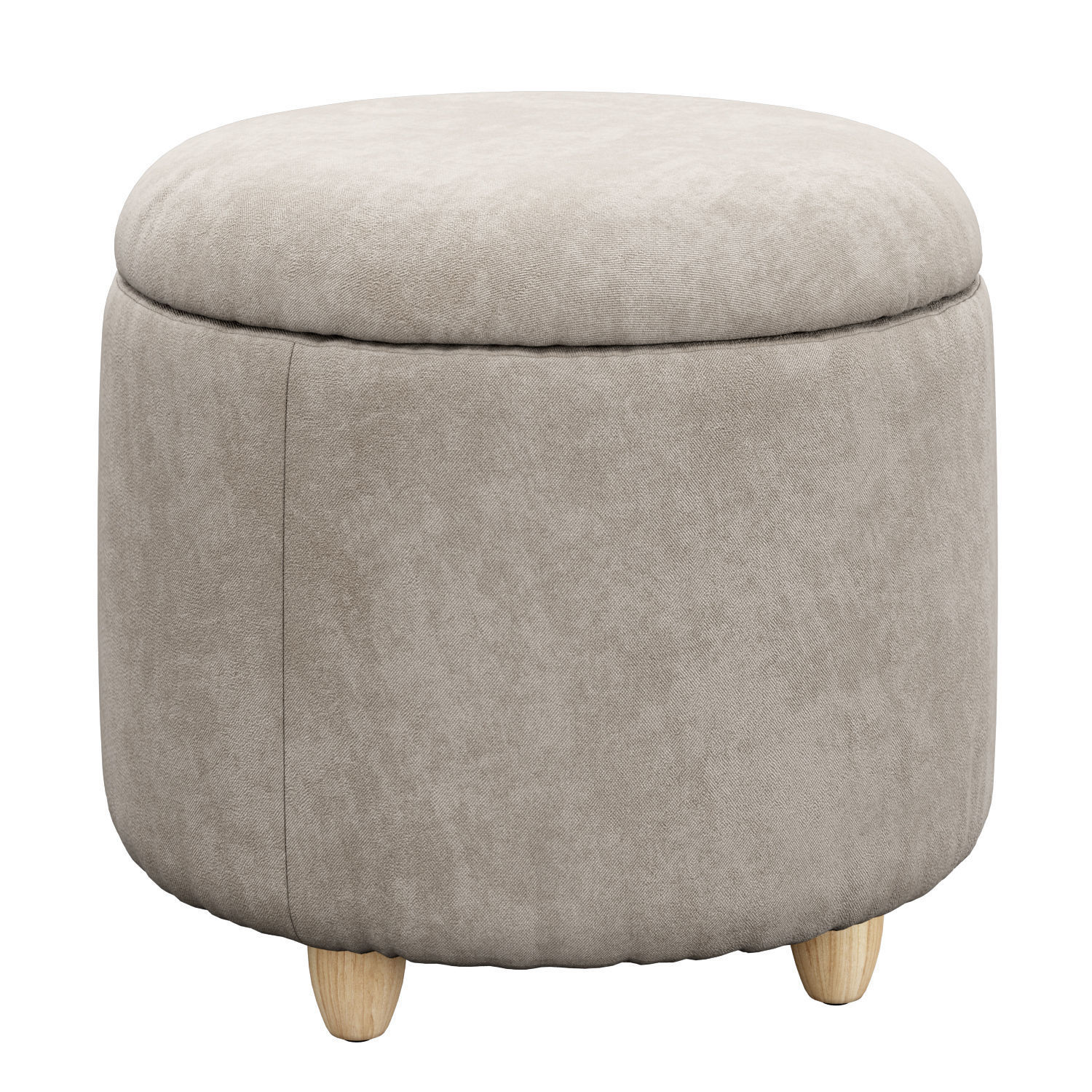 Louise Storage Ottoman set 3D model_2
