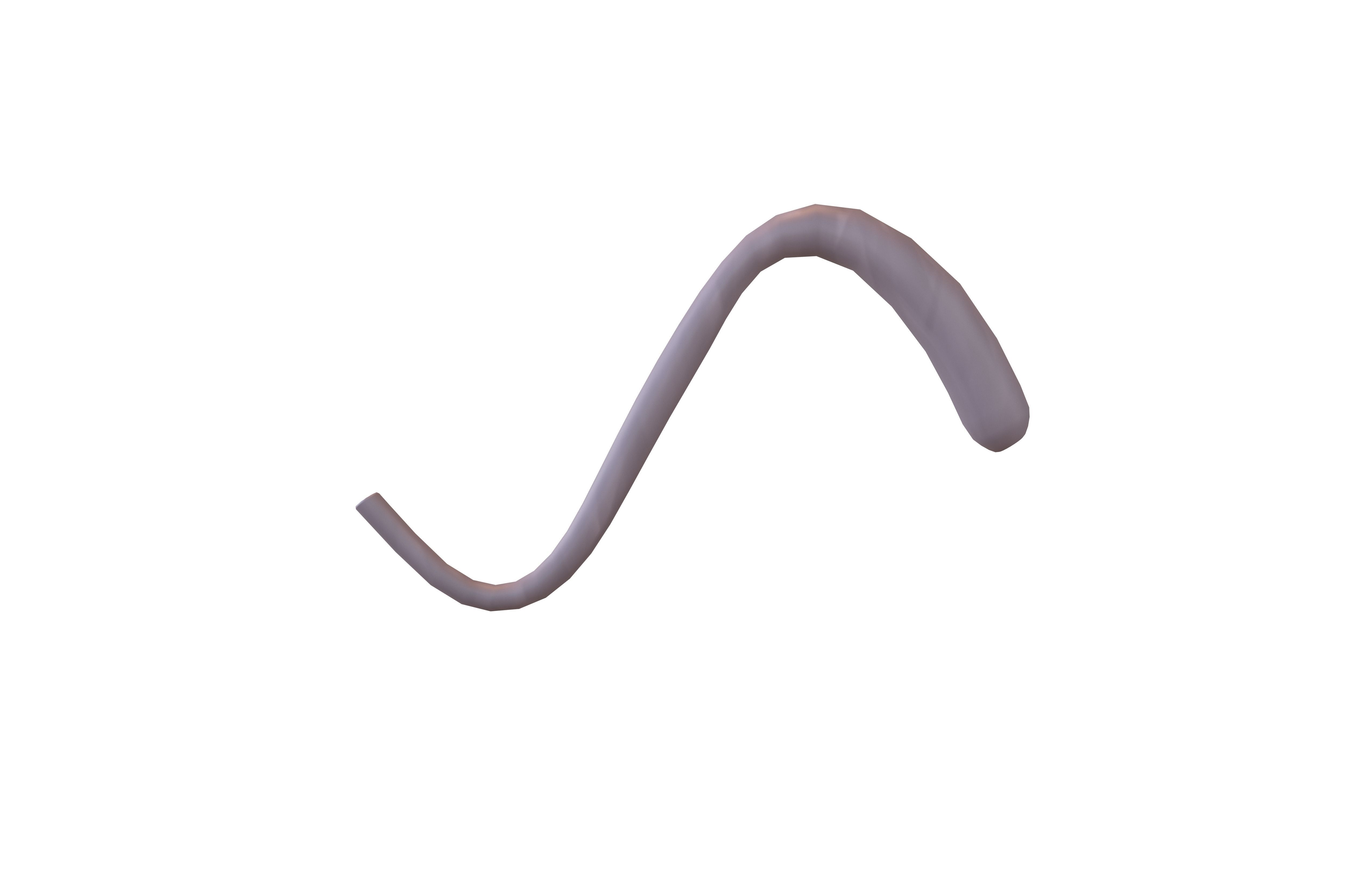 Cat Tail v1 001 Low-poly 3D model_2