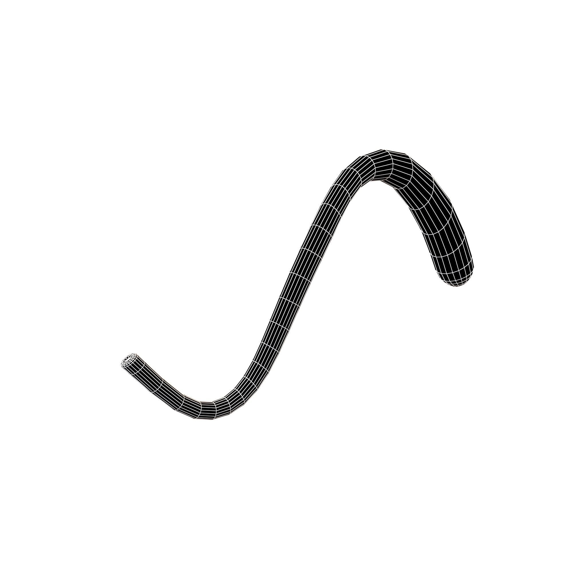 Cat Tail v1 001 Low-poly 3D model_5