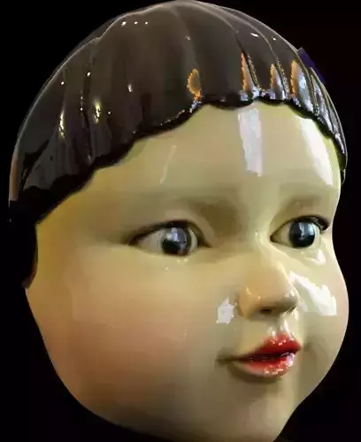 squid game doll mask