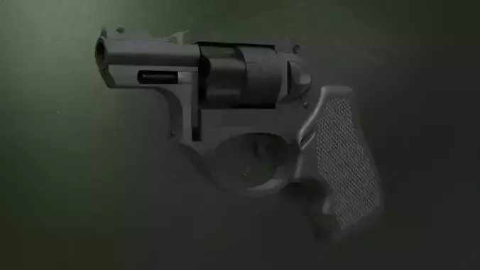 Ruger LCR Low-poly 3D model