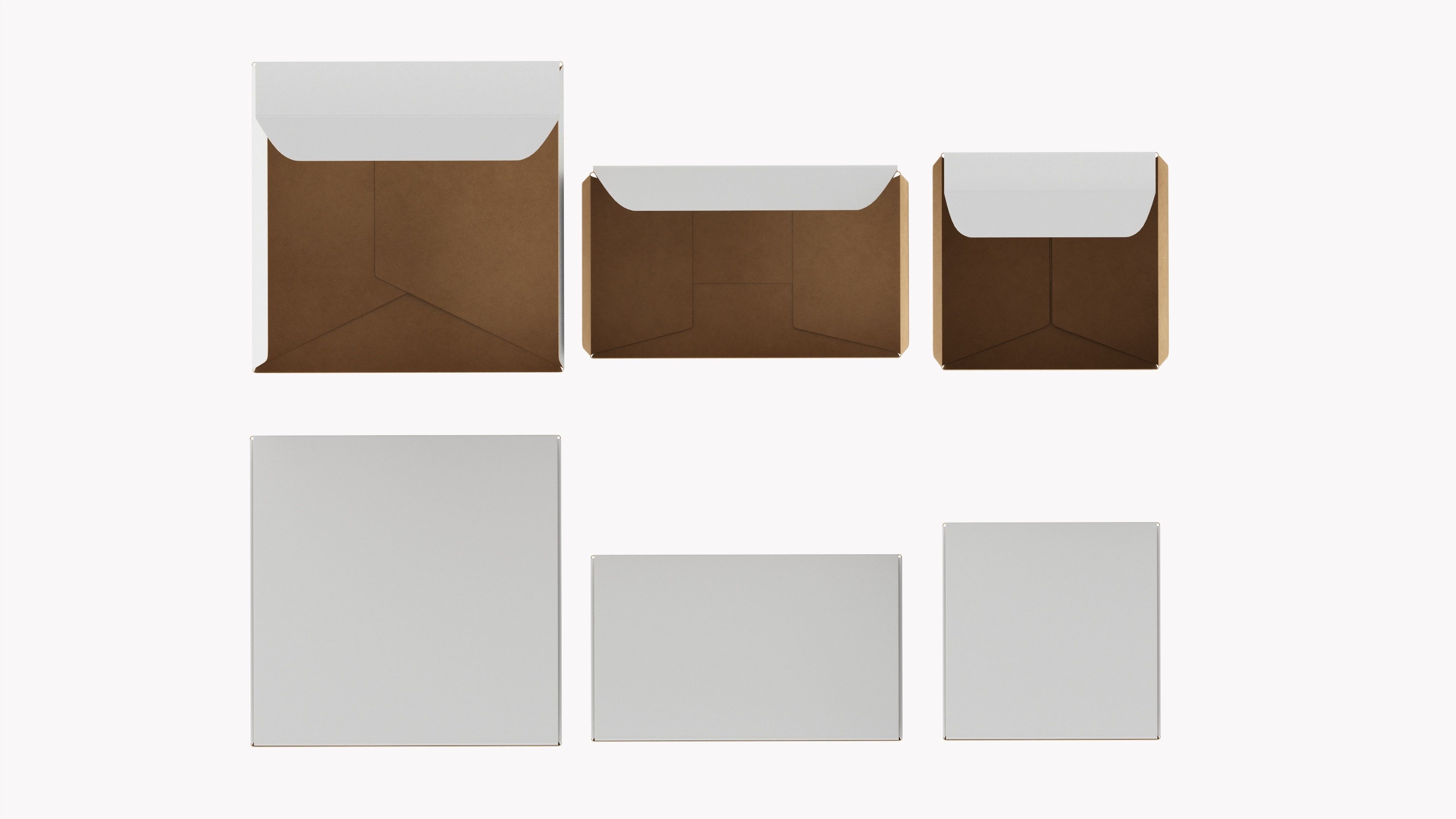 Gift Boxes open close 3D Model Collection_3