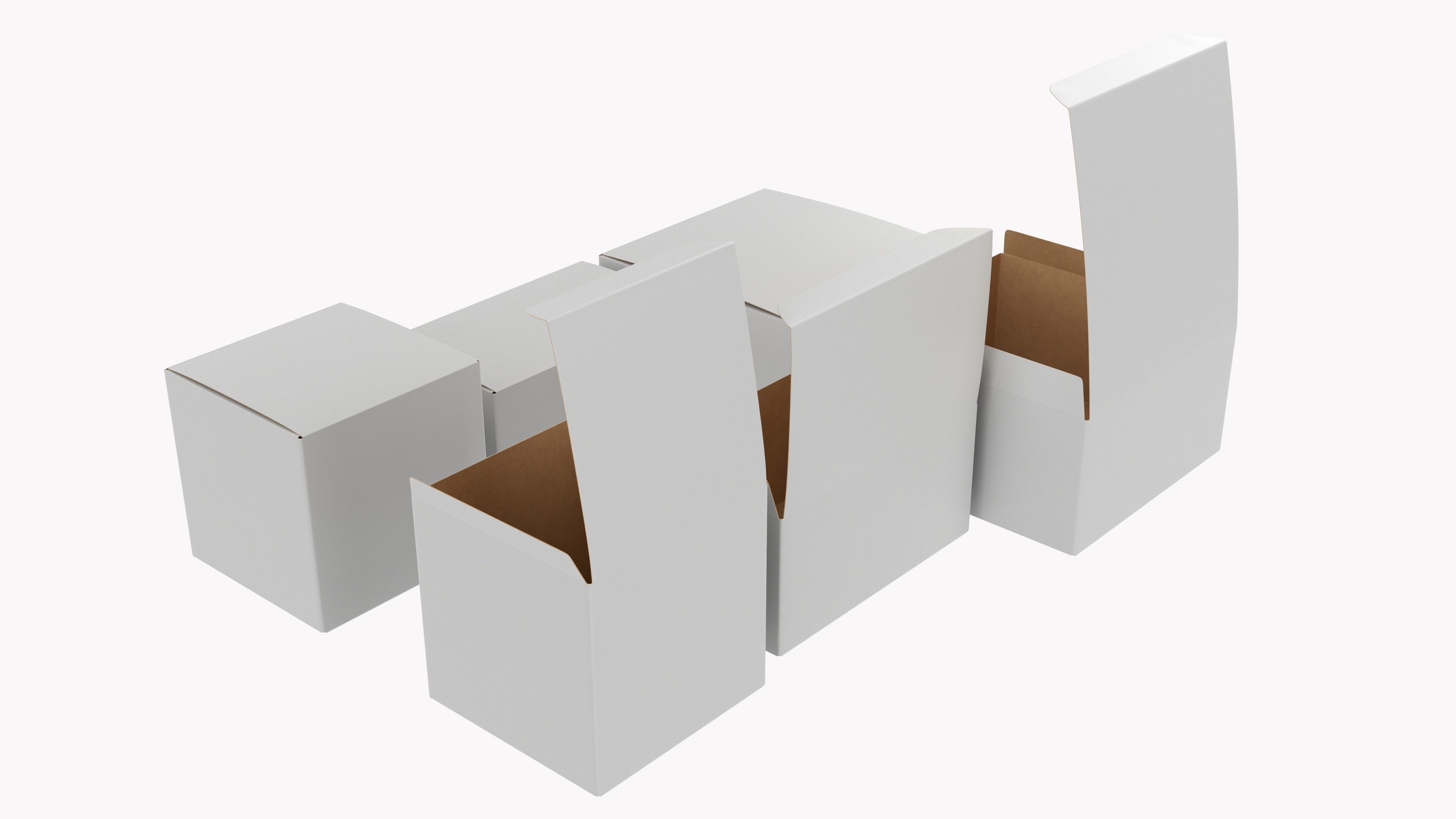 Gift Boxes open close 3D Model Collection_1