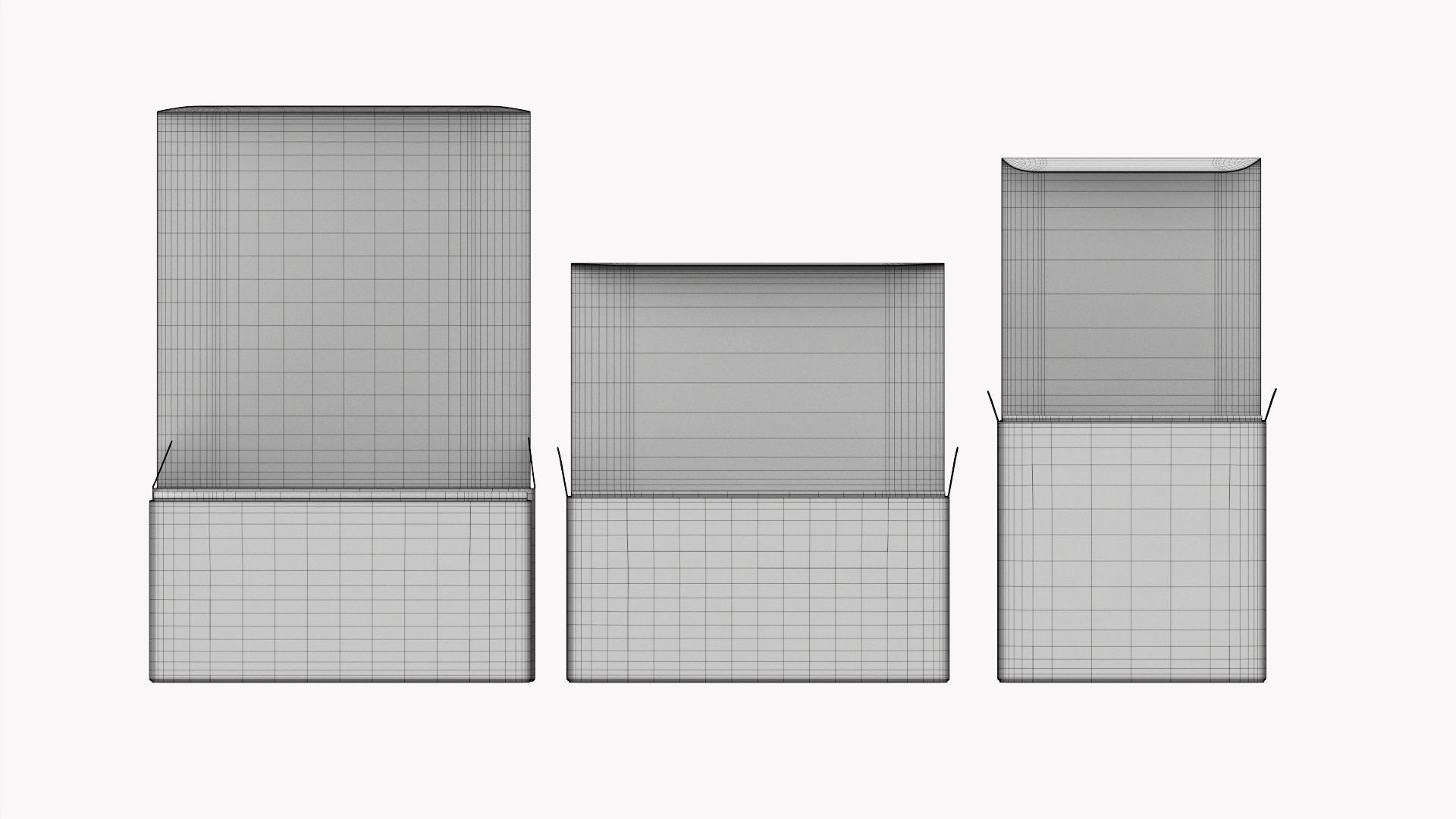 Gift Boxes open close 3D Model Collection_13