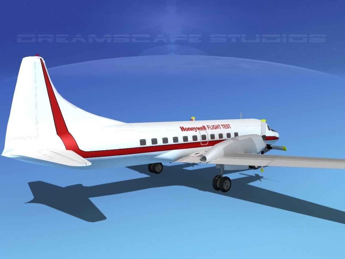 Convair CV-580 Honeywell 3D model_6