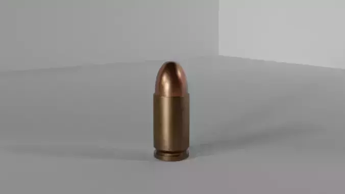 9mm bullet Free low-poly 3D model