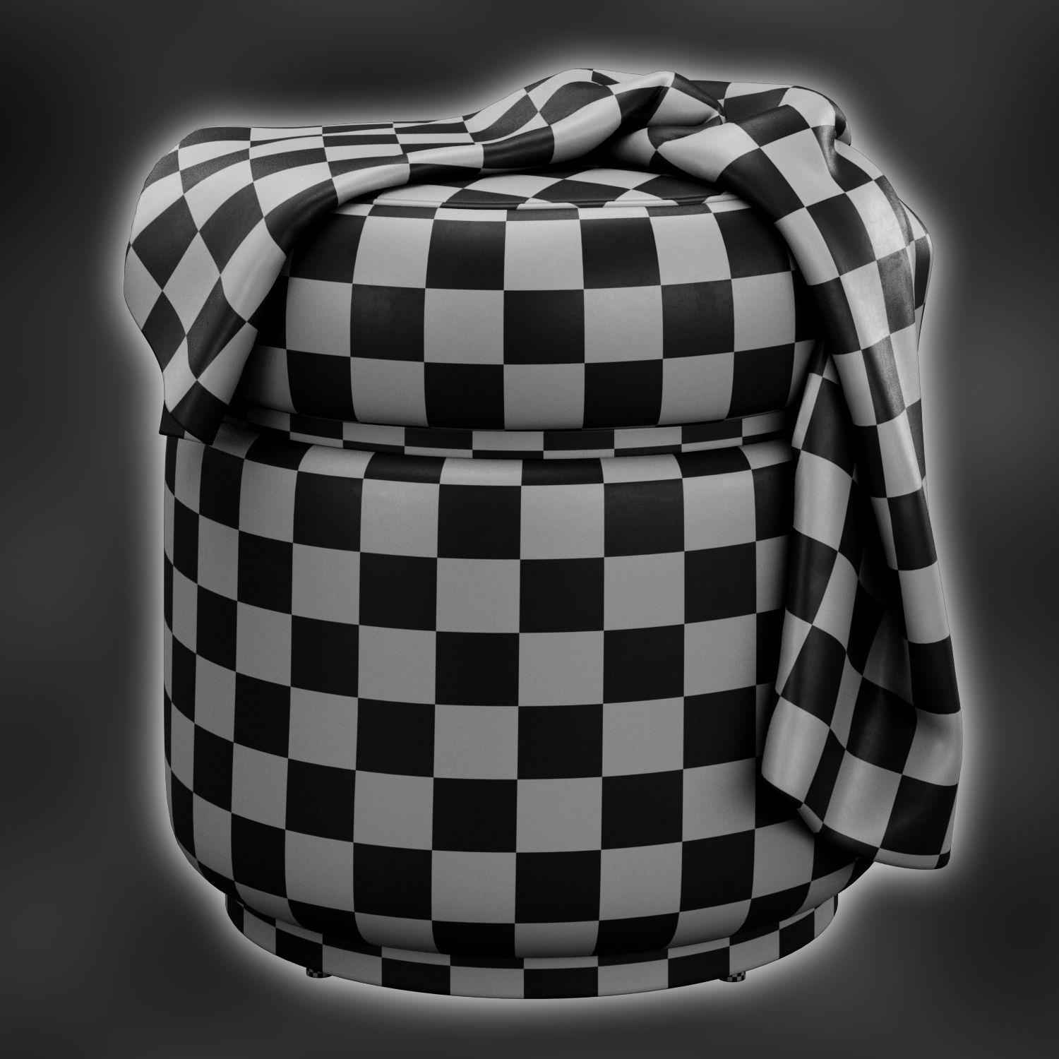 Agra ottoman by frato 3D model_4