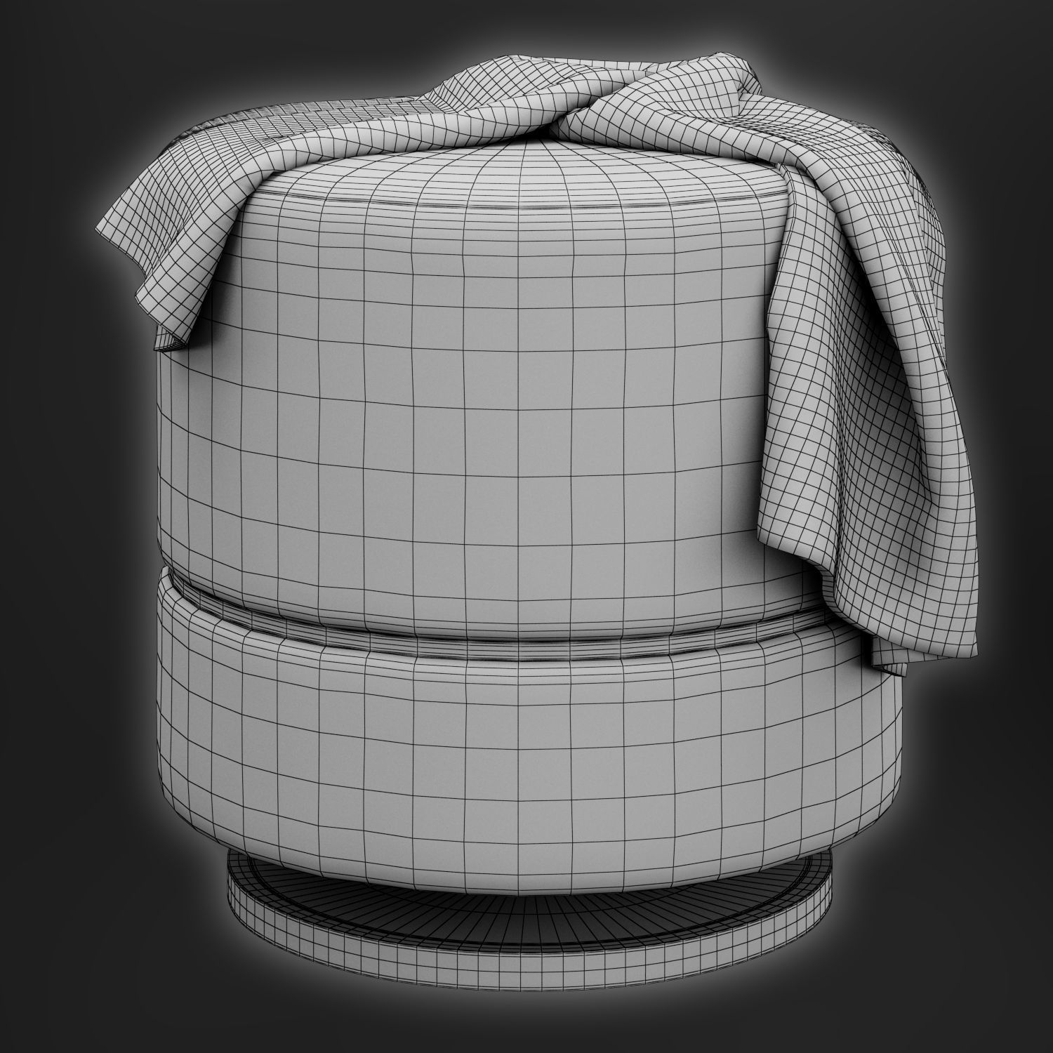 Parma ottoman by Frato 3D model_4