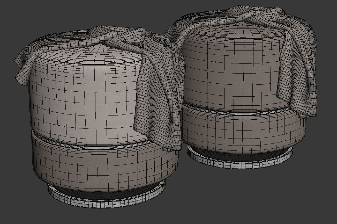 Parma ottoman by Frato 3D model_7