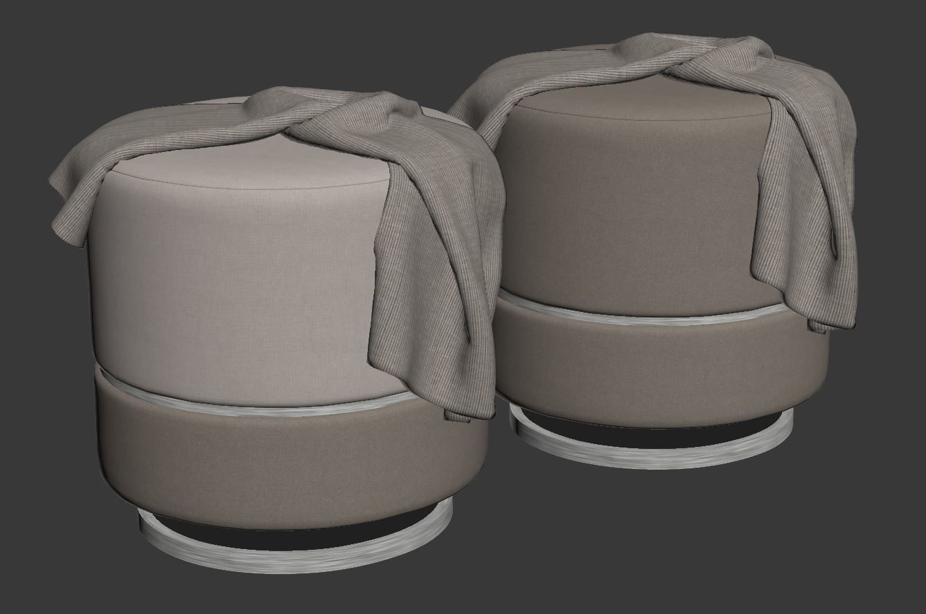 Parma ottoman by Frato 3D model_6
