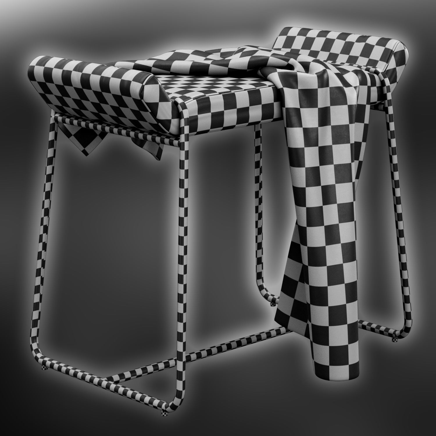 Megan Stool by Bloomingville 3D model_5