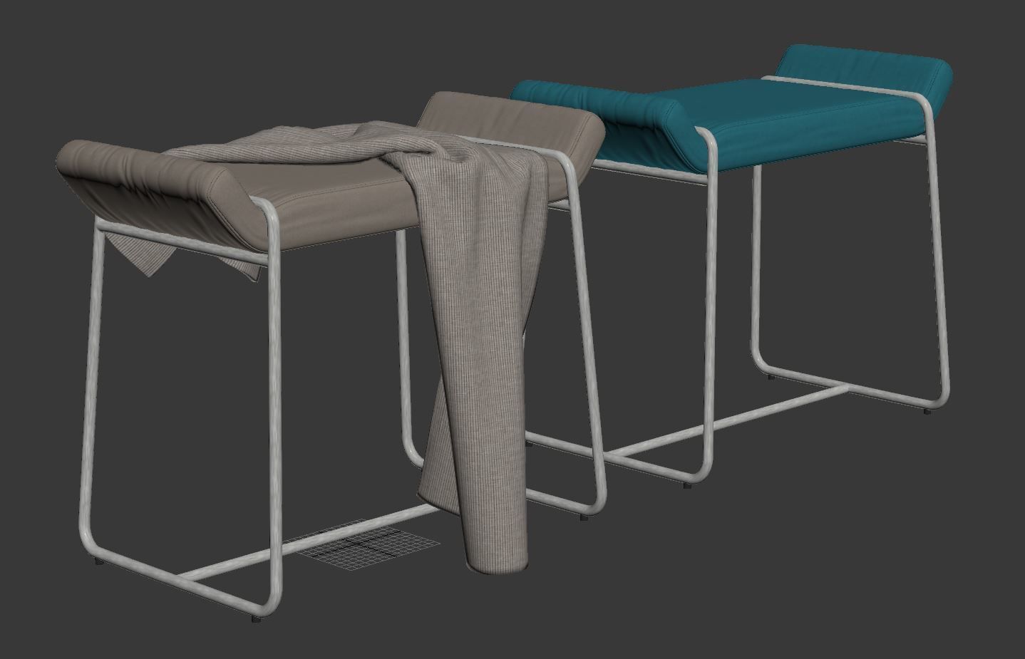 Megan Stool by Bloomingville 3D model_6