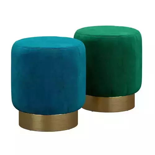 Ellaline Ottoman by Mercer41 3D model
