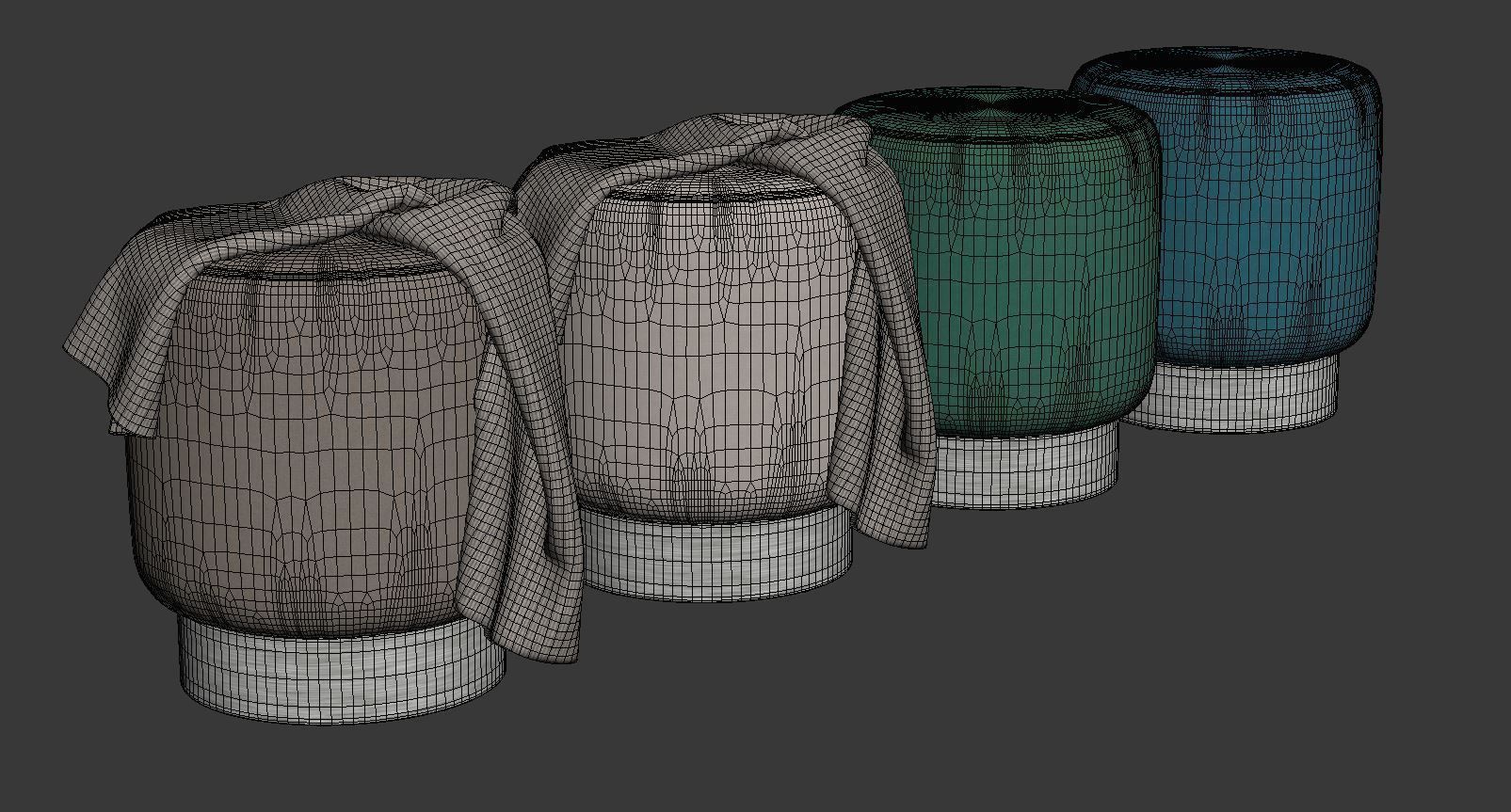 Ellaline Ottoman by Mercer41 3D model_6