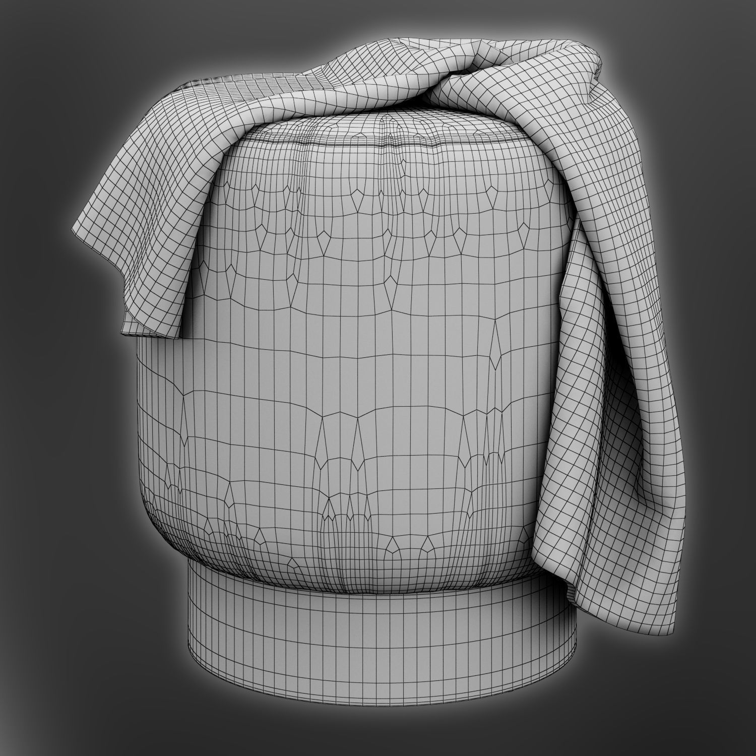 Ellaline Ottoman by Mercer41 3D model_5