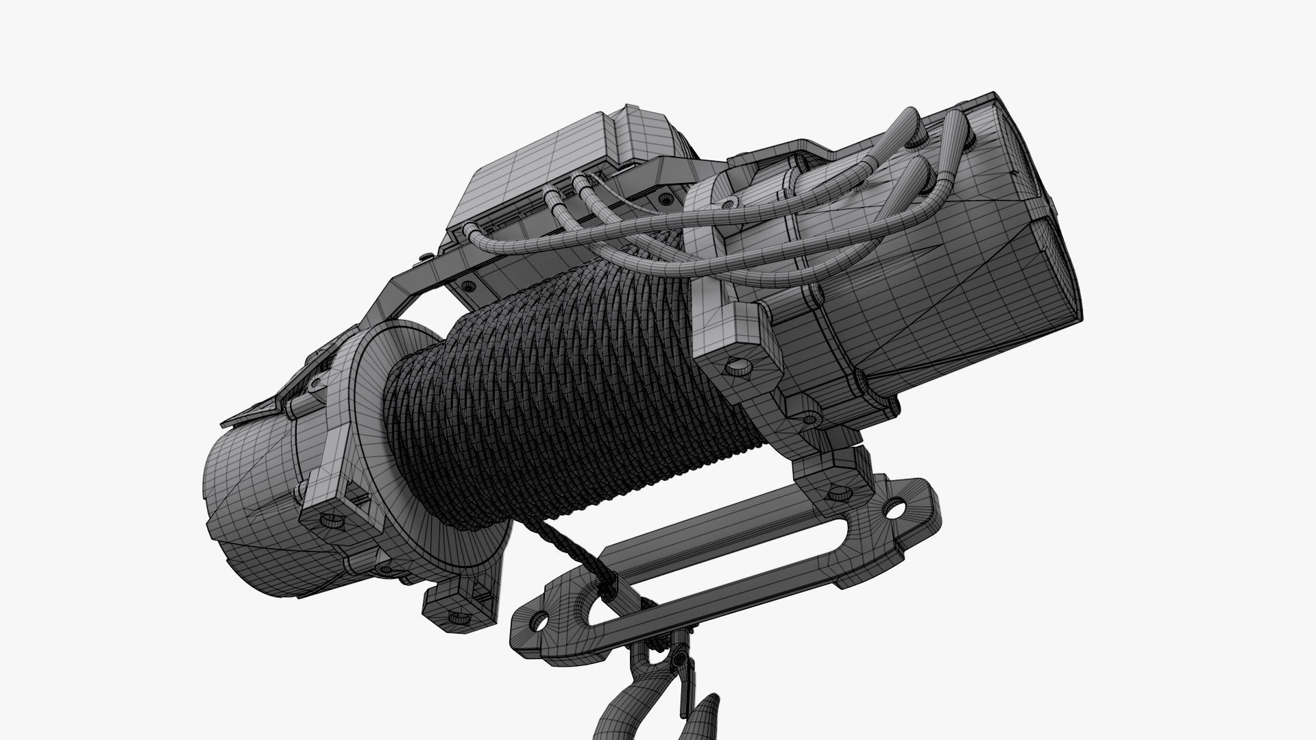 Electric Winch 3D model_12
