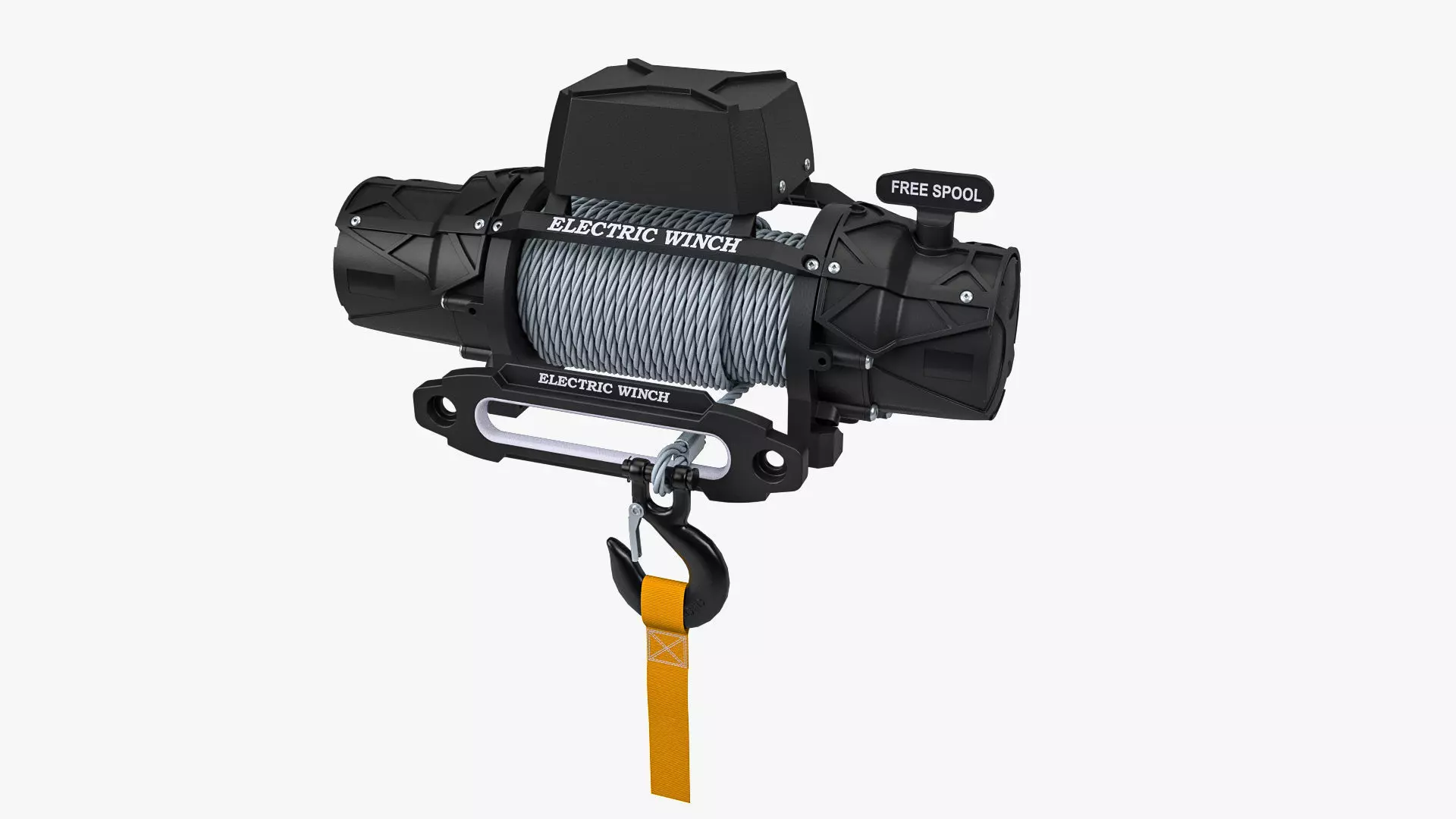 Electric Winch 3D model_0