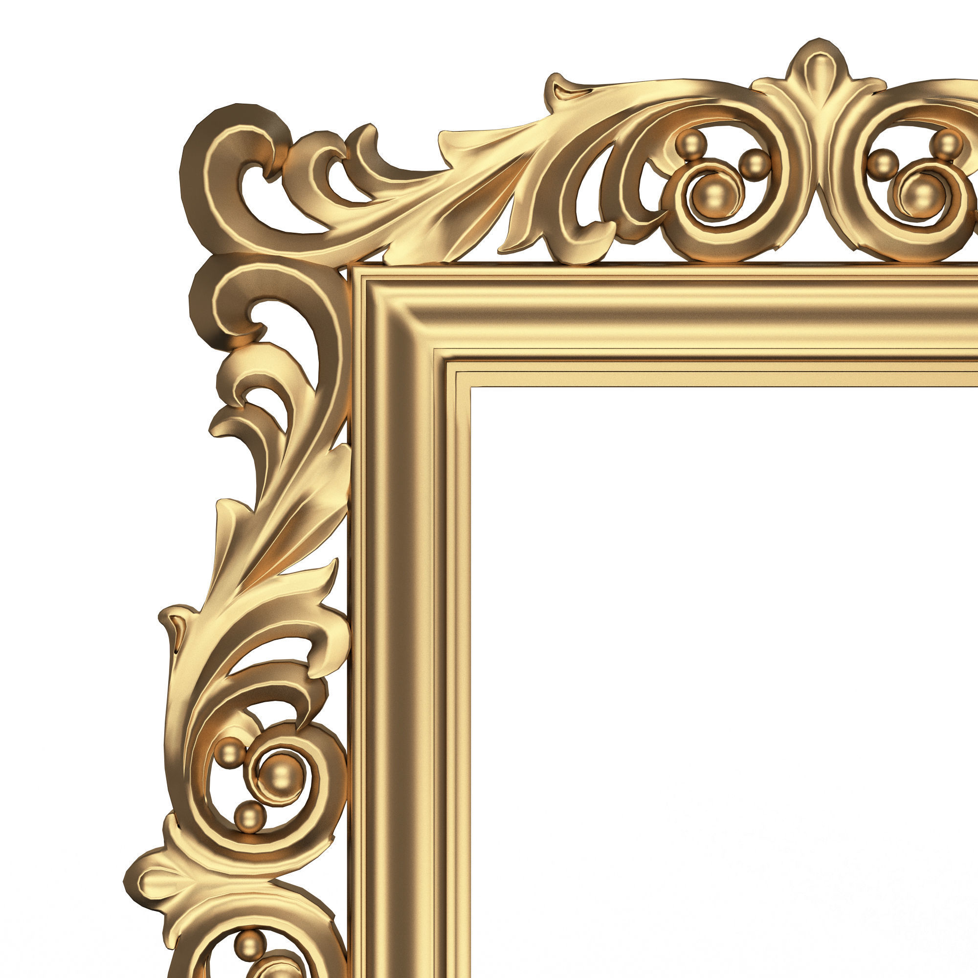 Classic Frame 03 Low-poly 3D model_4