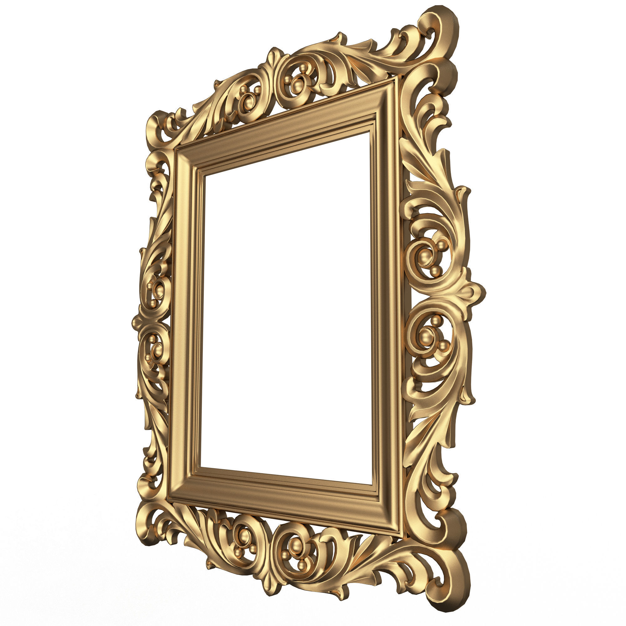 Classic Frame 03 Low-poly 3D model_1