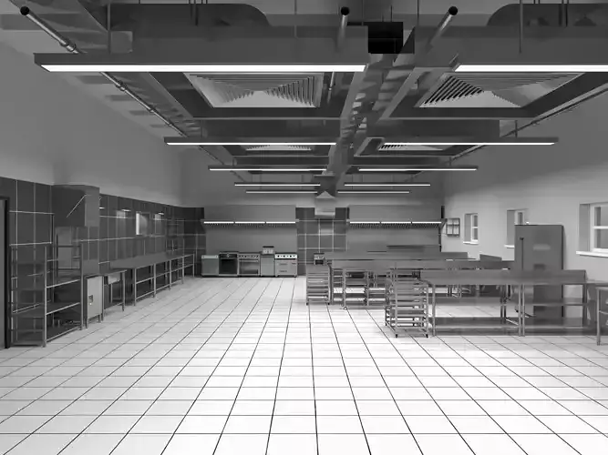 Commercial Kitchen 8 interior model