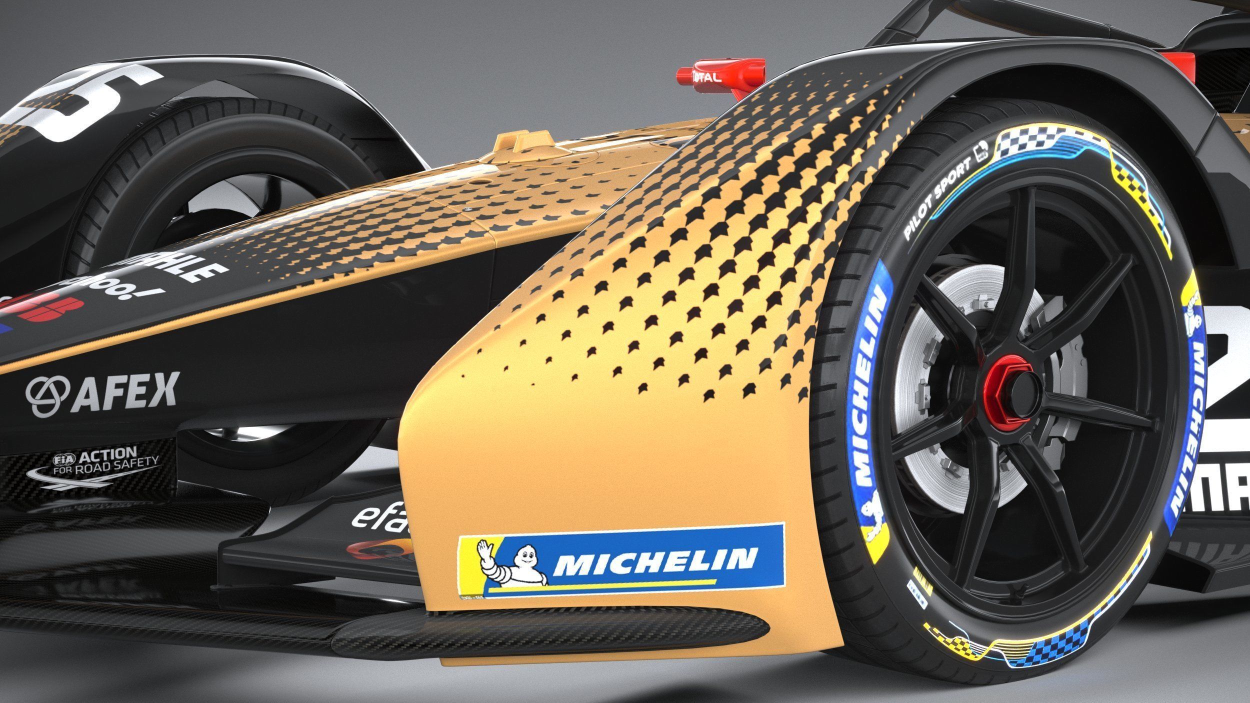 Formula E DS 2021 3D model_14