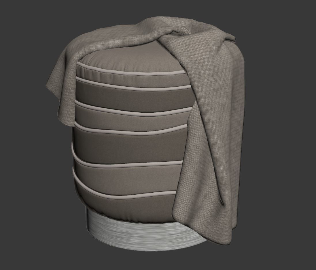 Pouf Charisse by Ottiu 3D model_5