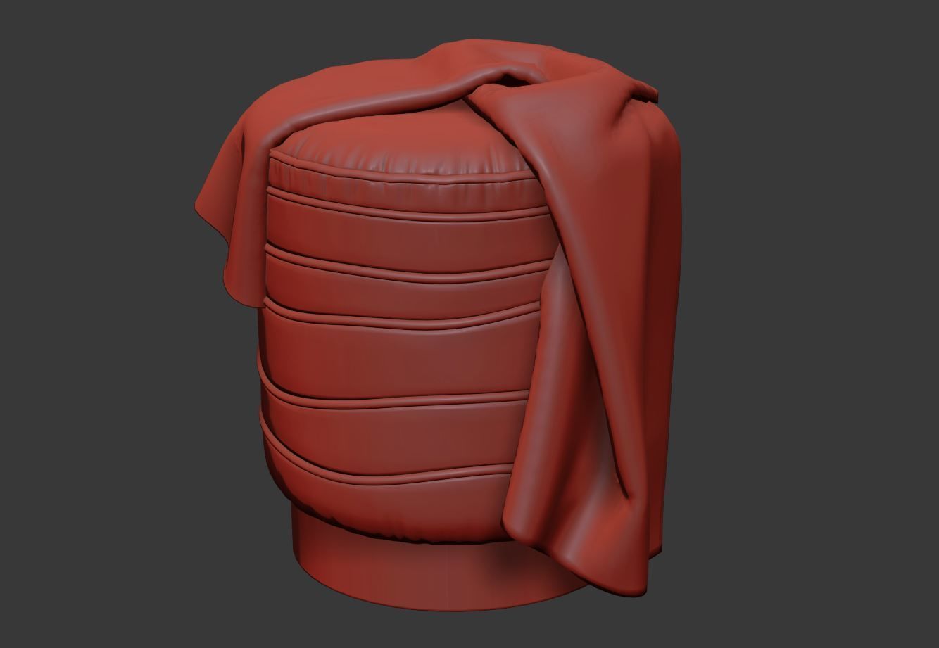 Pouf Charisse by Ottiu 3D model_7